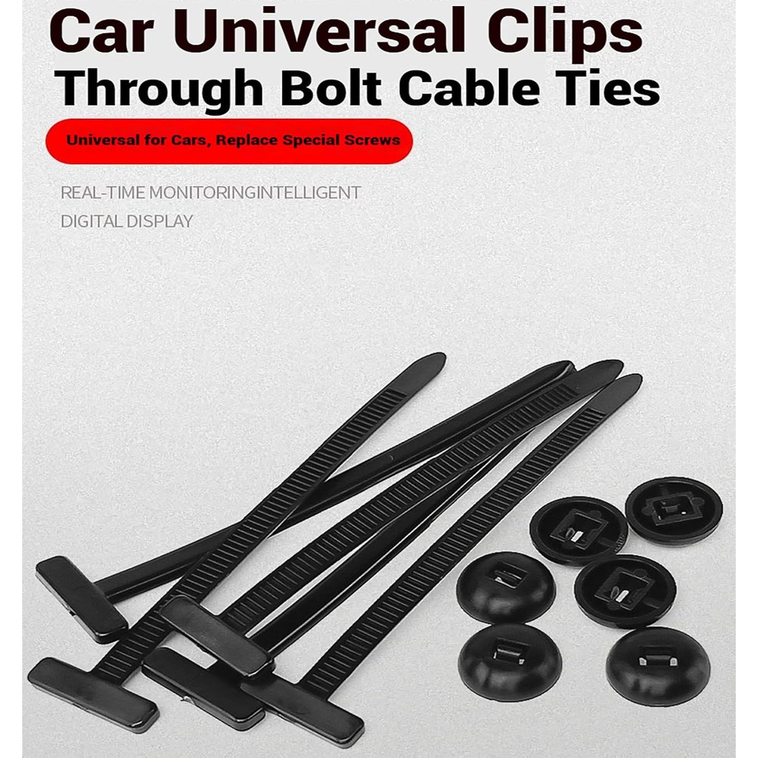 100 Clips de Retención Automotrices LZECJ - Nylon Universal