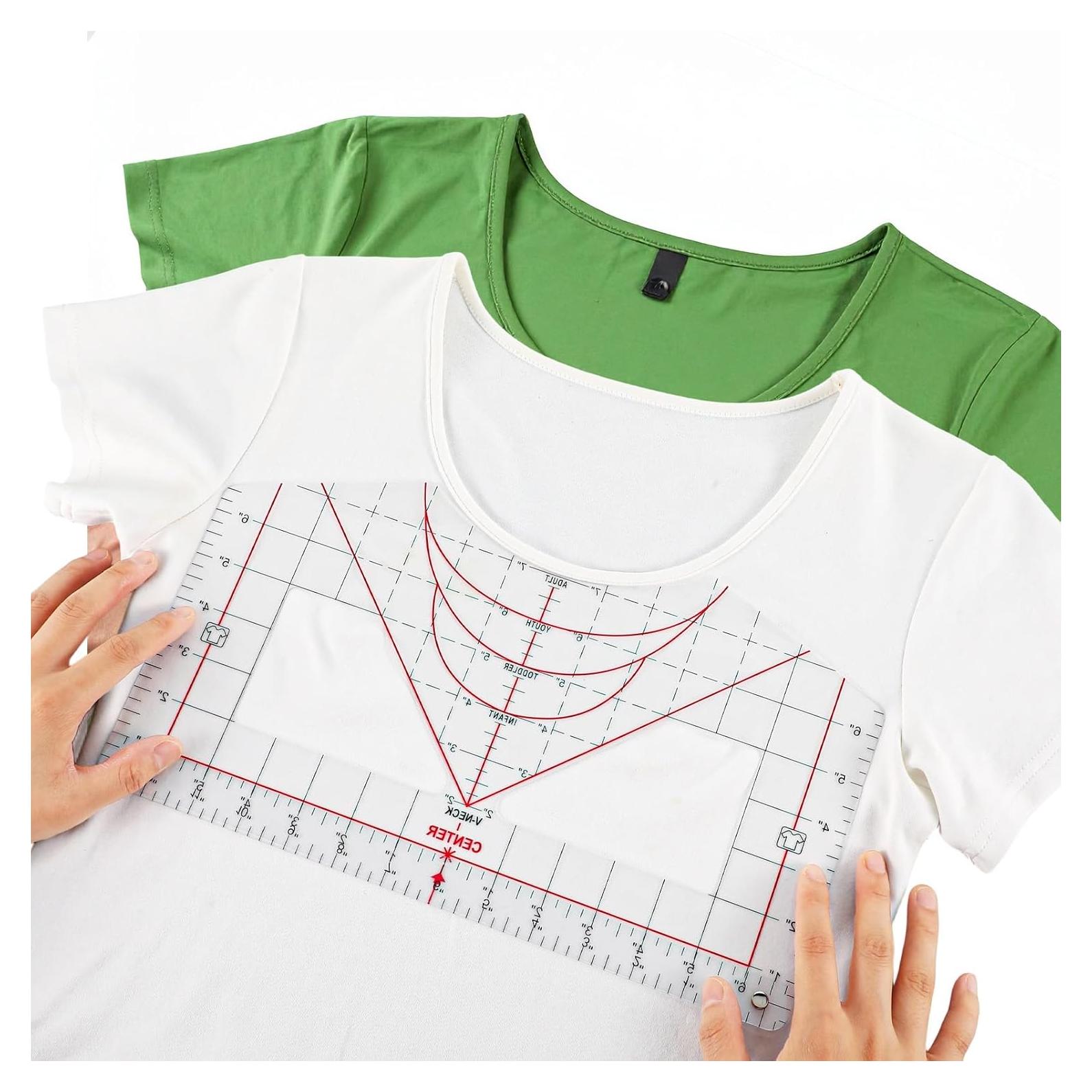 Regla de Medición para Camisetas Heclia 35.56 x 20.32 cm PVC