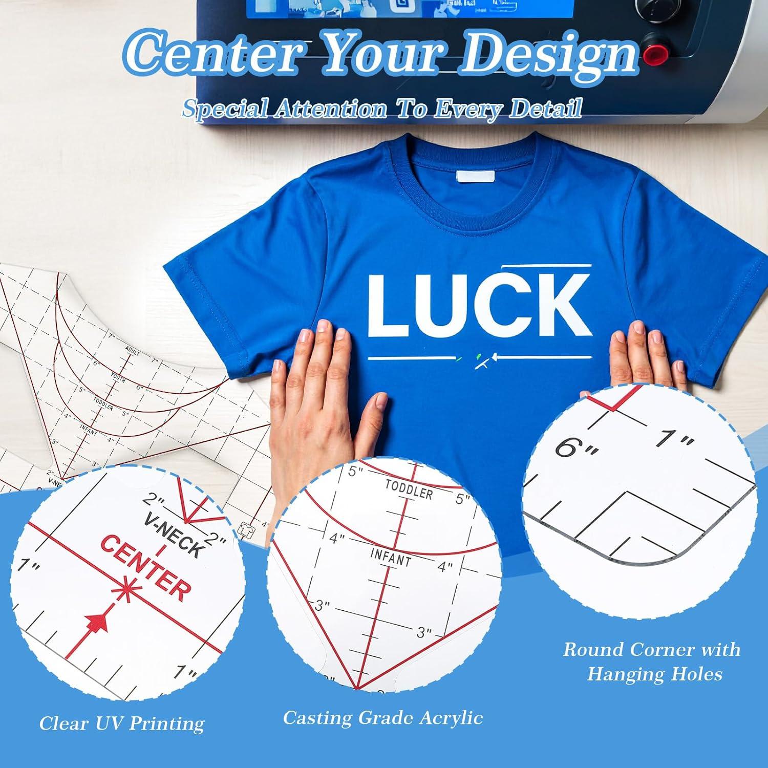 Regla de Medición para Camisetas Heclia 35.56 x 20.32 cm PVC