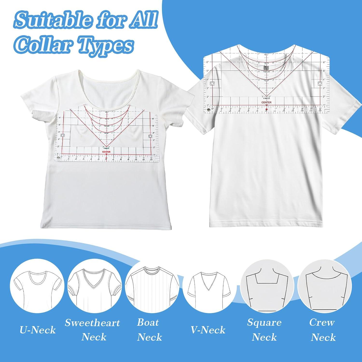 Regla de Medición para Camisetas Heclia 35.56 x 20.32 cm PVC