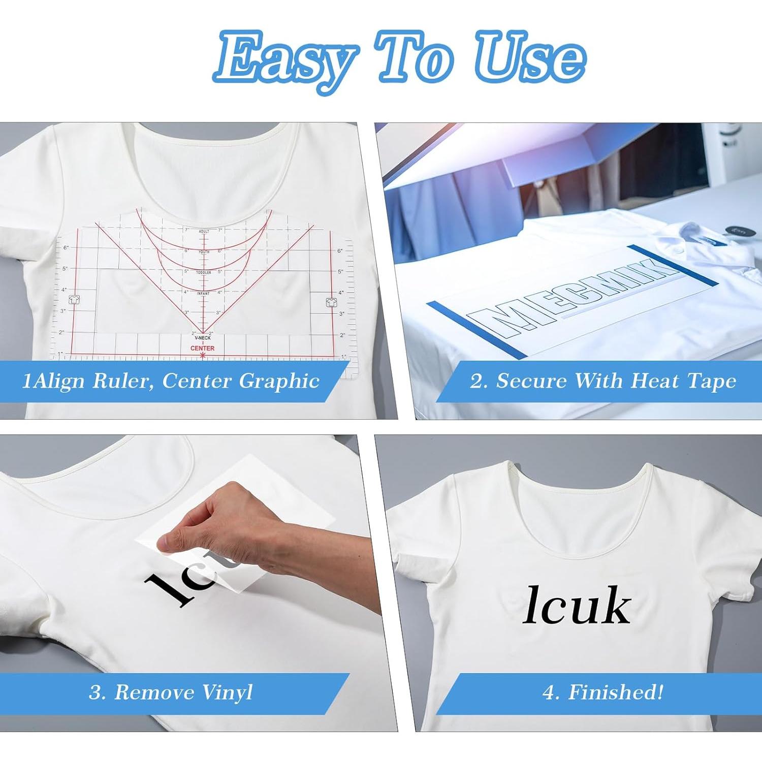 Regla de Medición para Camisetas Heclia 35.56 x 20.32 cm PVC