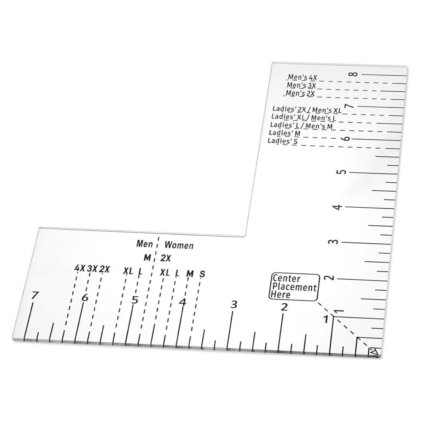 Herramienta de Alineación de Camisetas Piriuuo 21x18.5cm