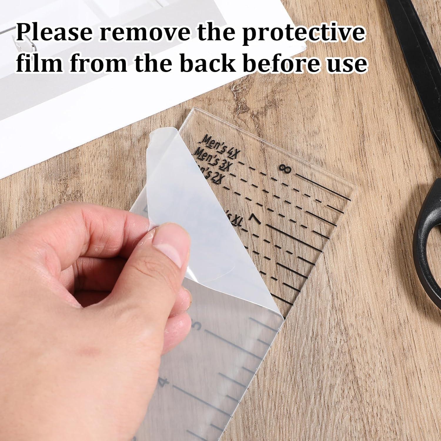 Herramienta de Alineación de Camisetas Piriuuo 21x18.5cm