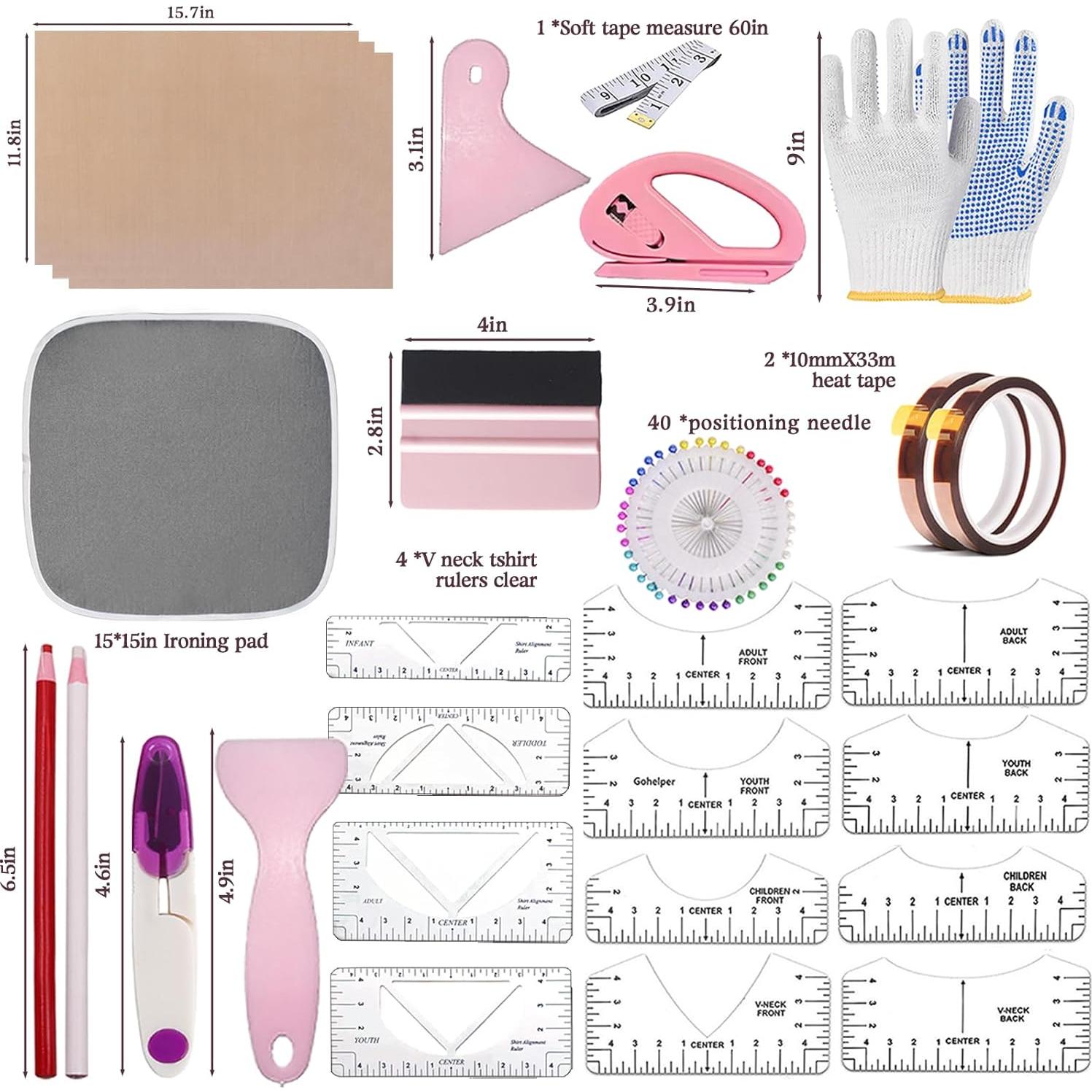 Kit de Herramientas para Camisetas de Sublimación DNSGOOR 67 Pcs