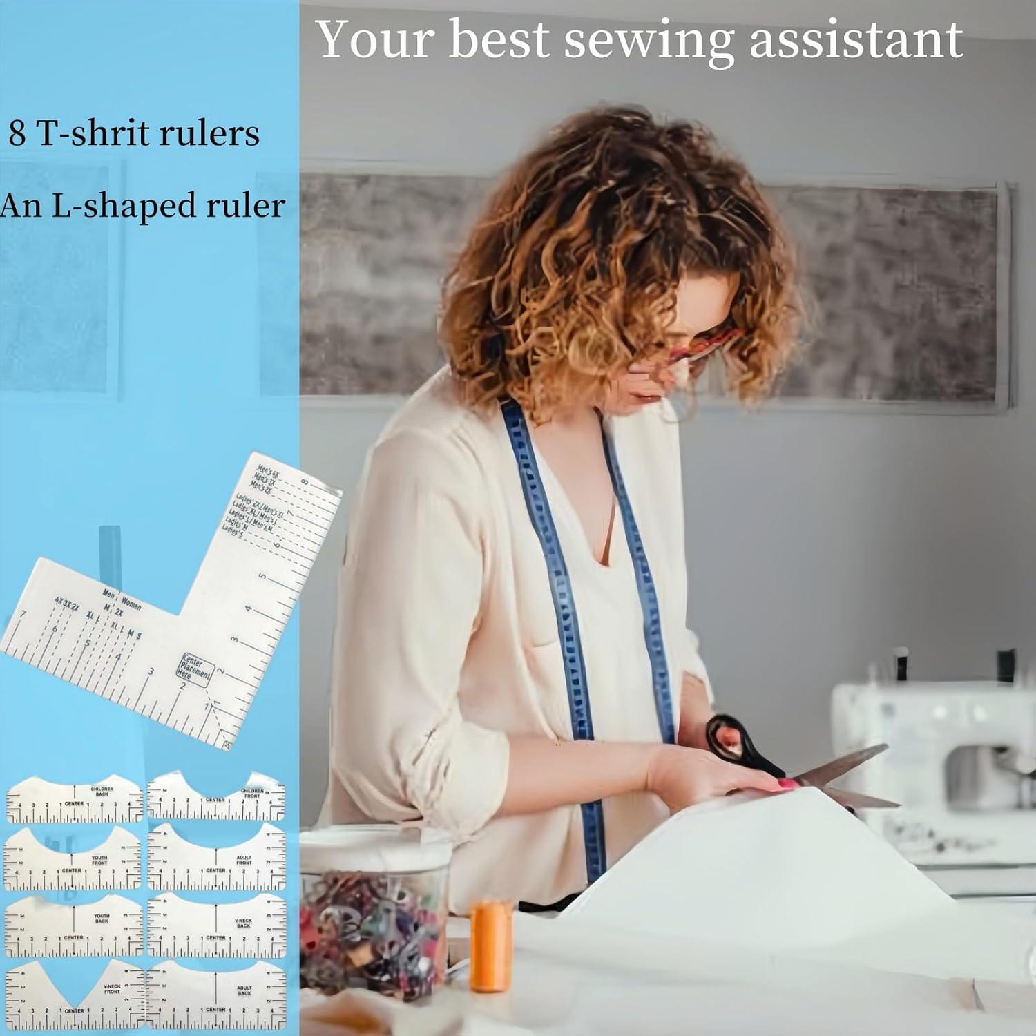 Reglas de Alineación para Camisetas WQHLONGBO - 9 PCS PVC