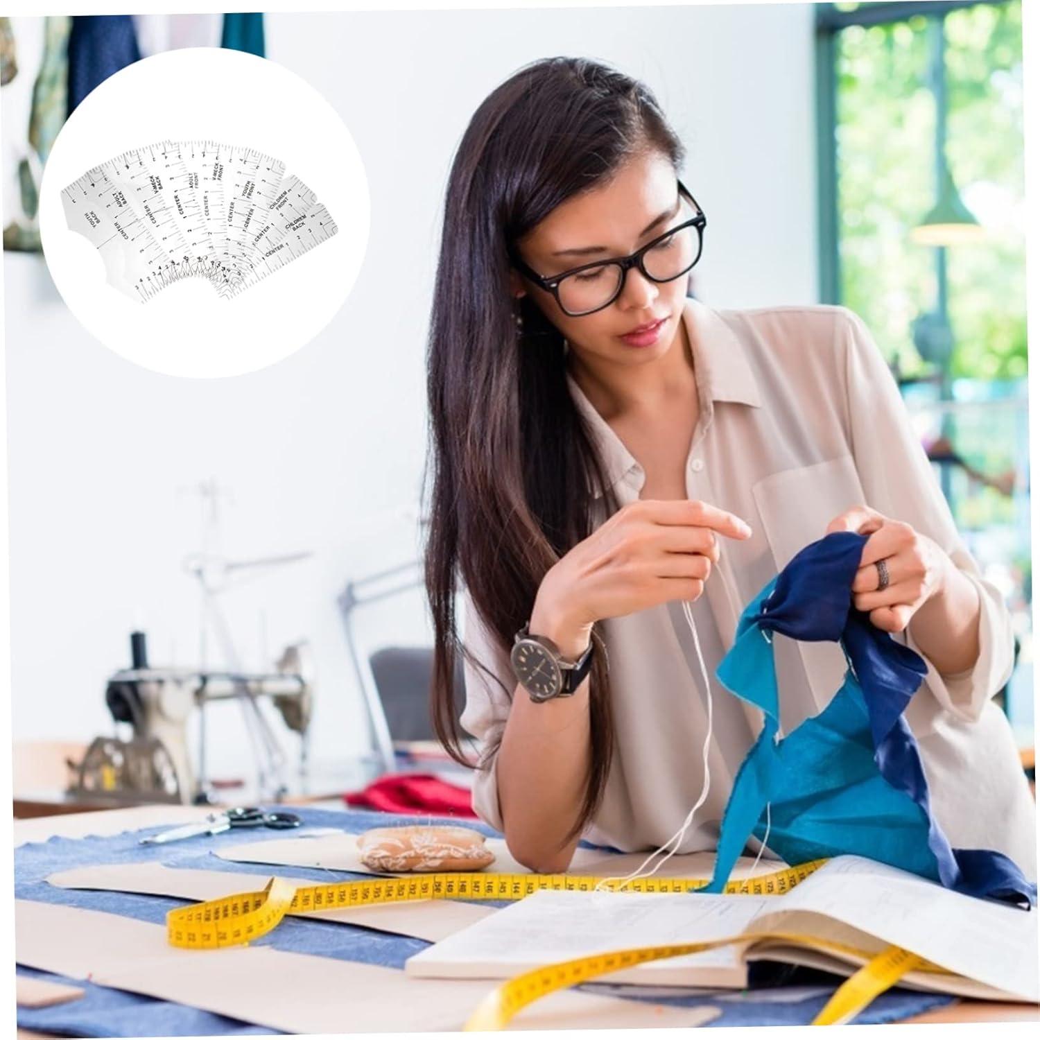 Juego de 8 Reglas de Medición para Camisetas Veemoon 25.4x12.5cm