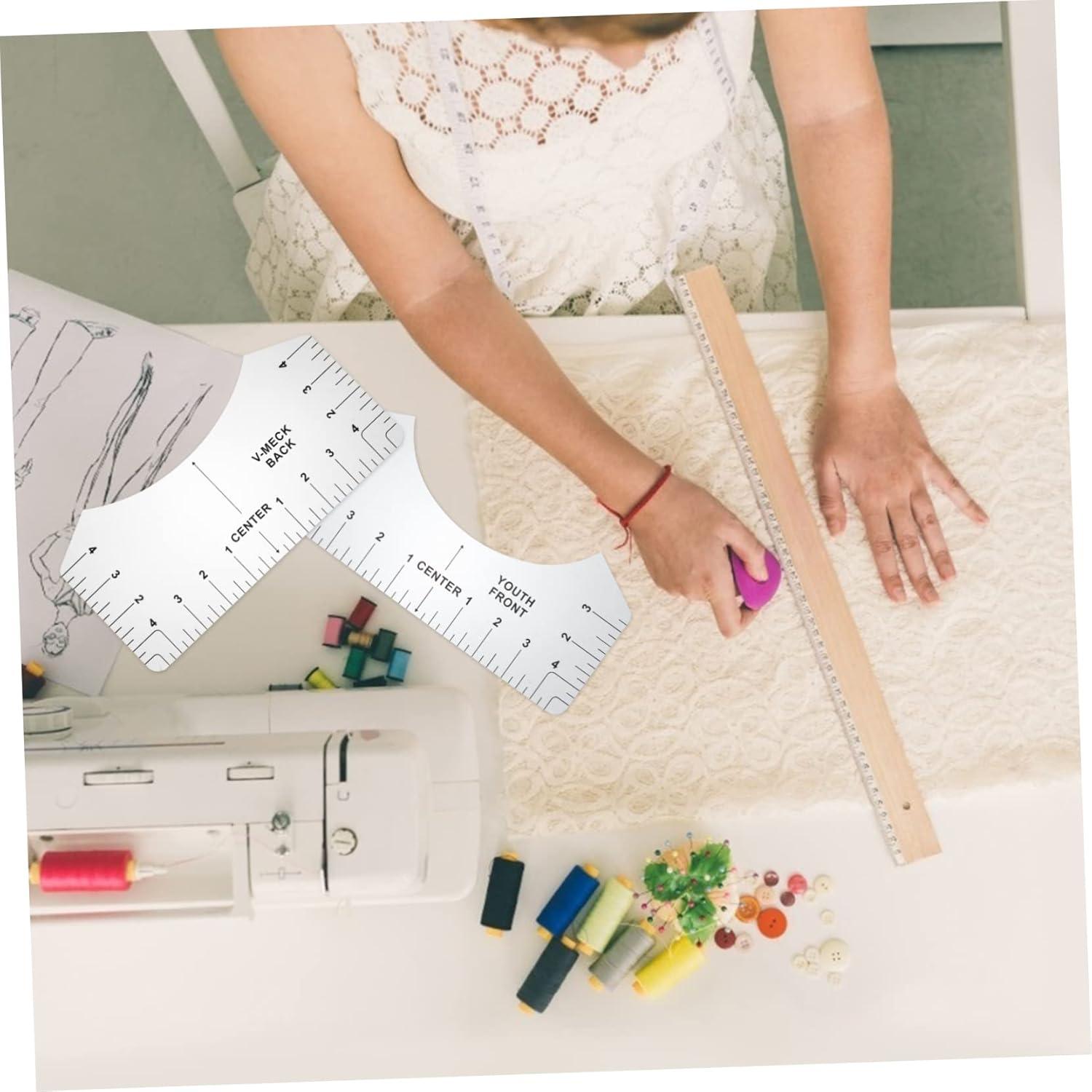 Juego de 8 Reglas de Medición para Camisetas Veemoon 25.4x12.5cm