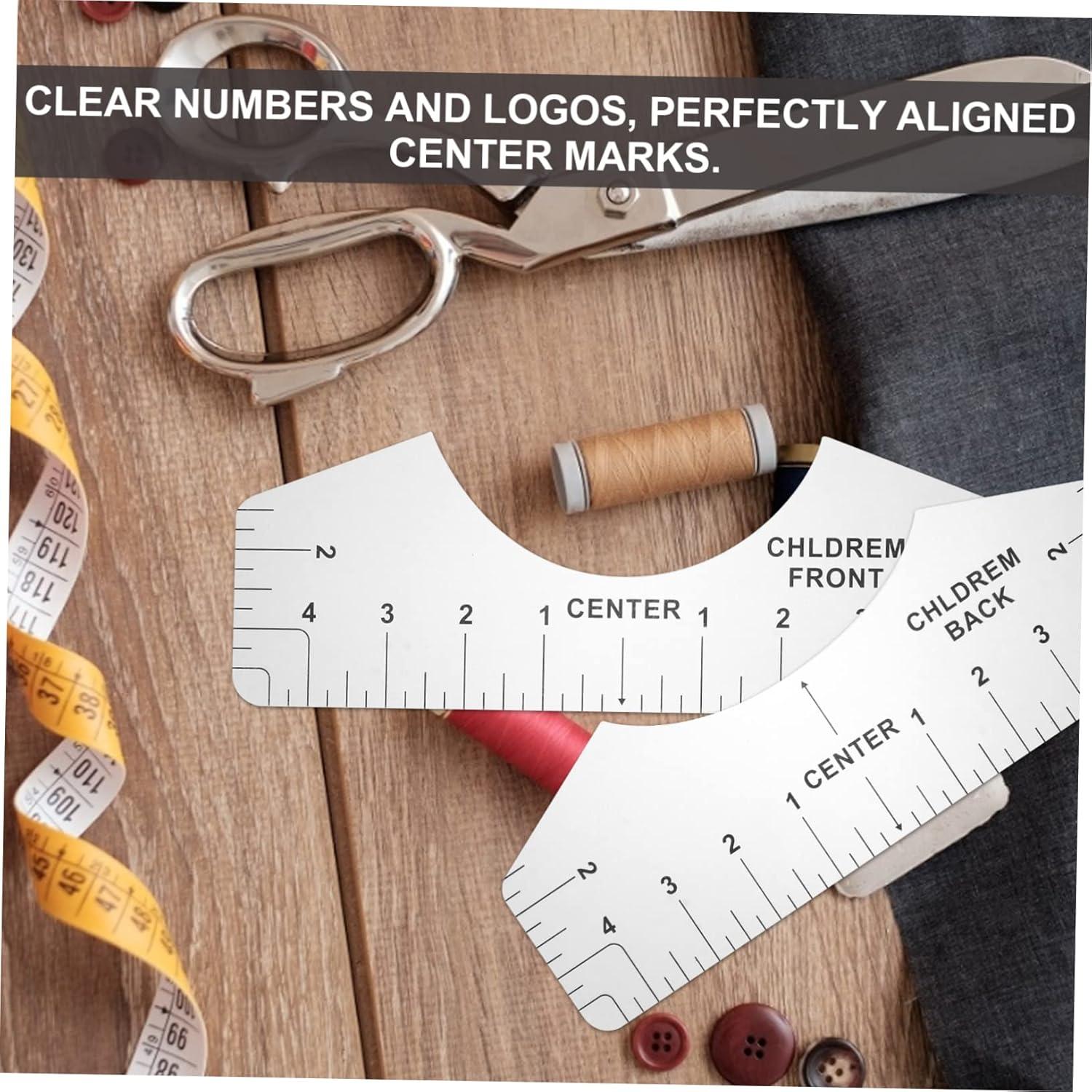 Juego de 8 Reglas de Alineación DOITOOL para Camisetas