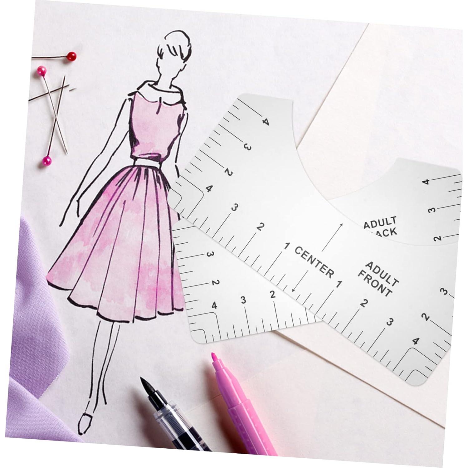 Juego de 8 Reglas de Alineación DOITOOL para Camisetas