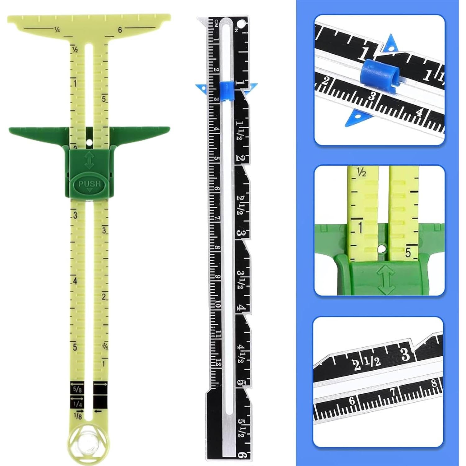 Juego de Herramientas de Medición 5-en-1 Belalasuyu para Costura