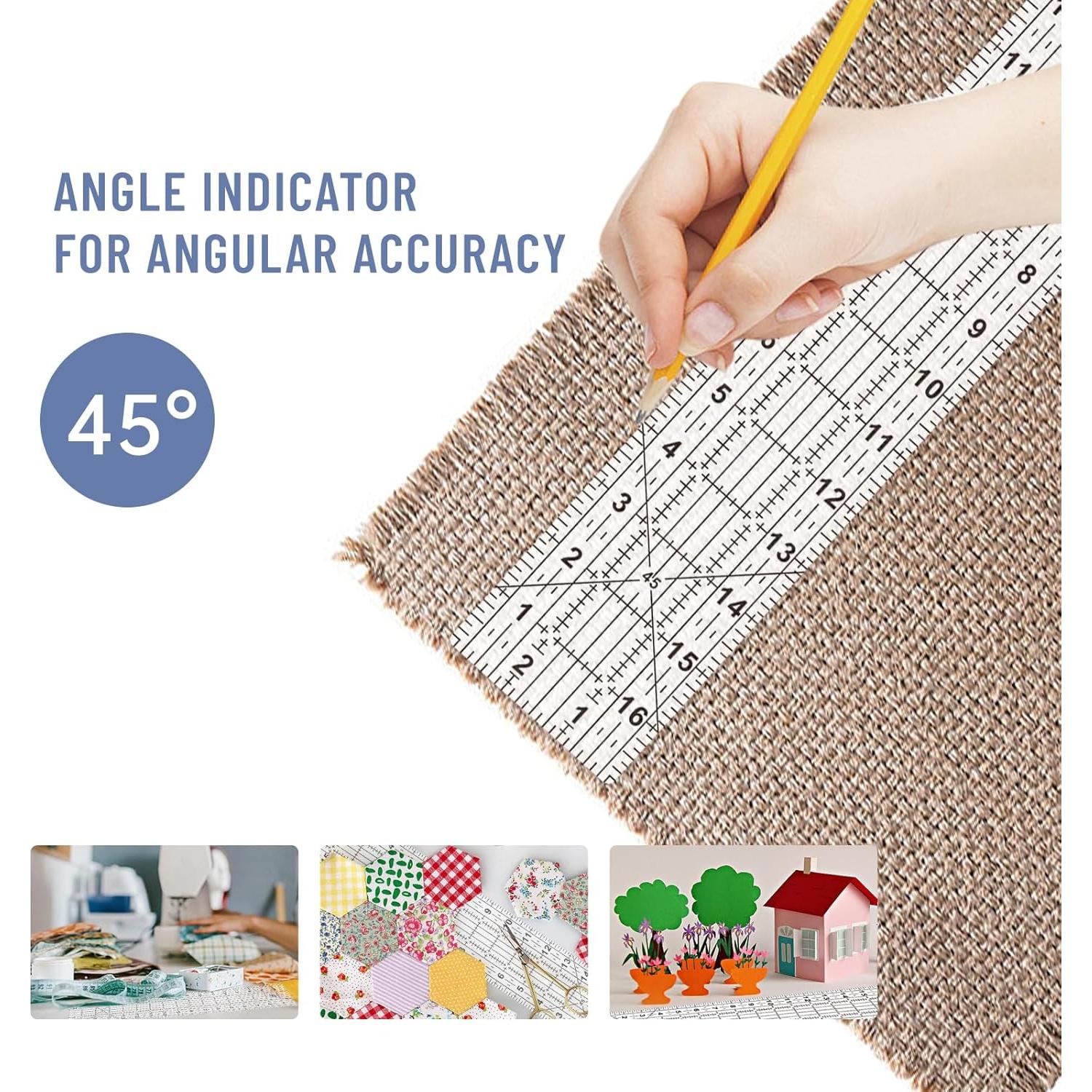 Regla de Costura Headley Tools 43.18 cm con Ángulo 45°