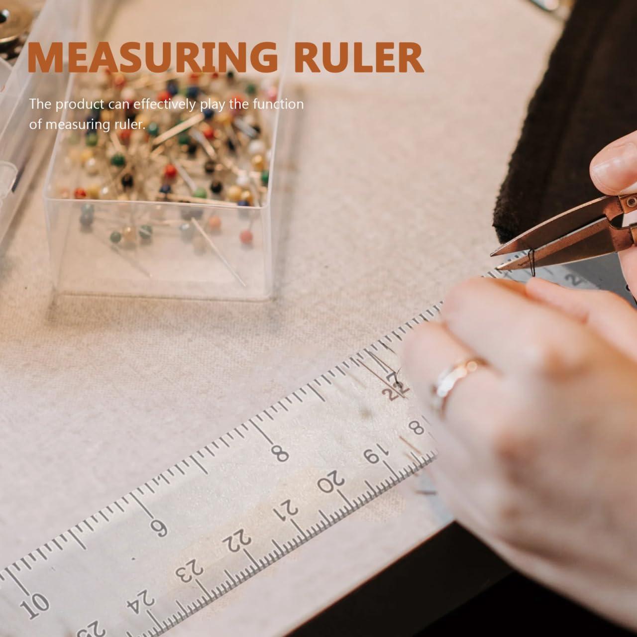 Regla en T Healifty 2 Pcs 33 cm Plástico Transparente Dibujo