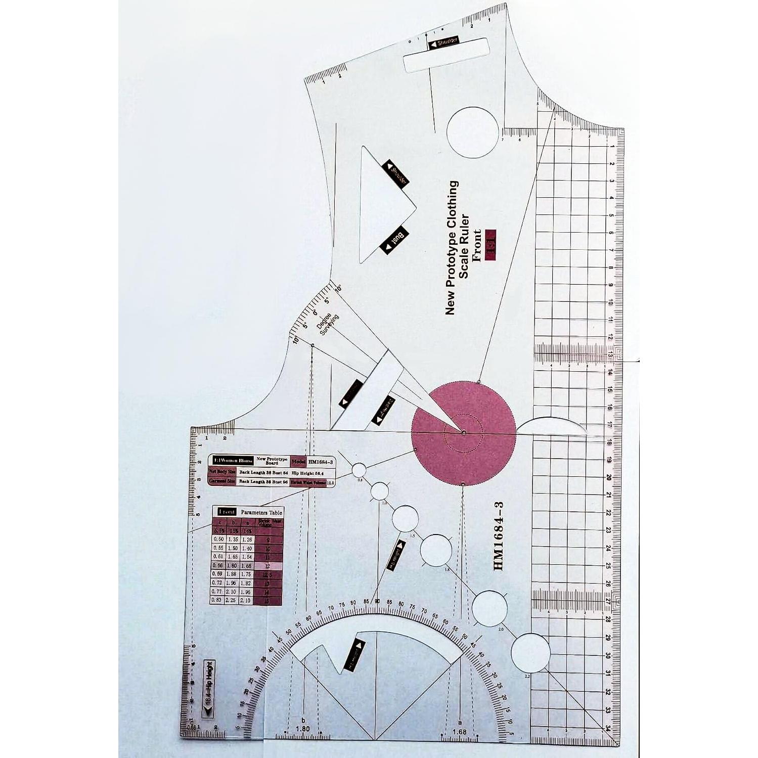 Juego de Reglas de Costura Bequilter para Blusas de Mujer