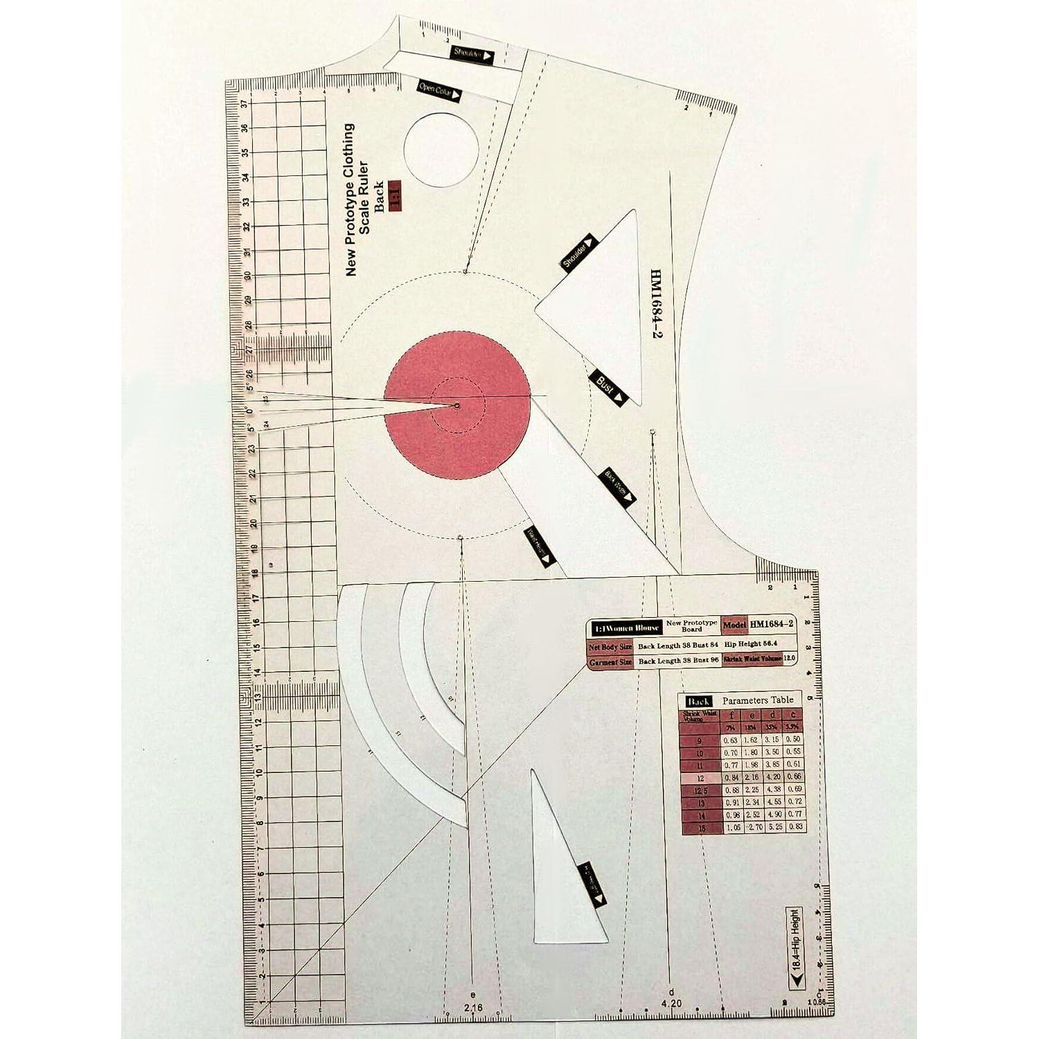 Juego de Reglas de Costura Bequilter para Blusas de Mujer