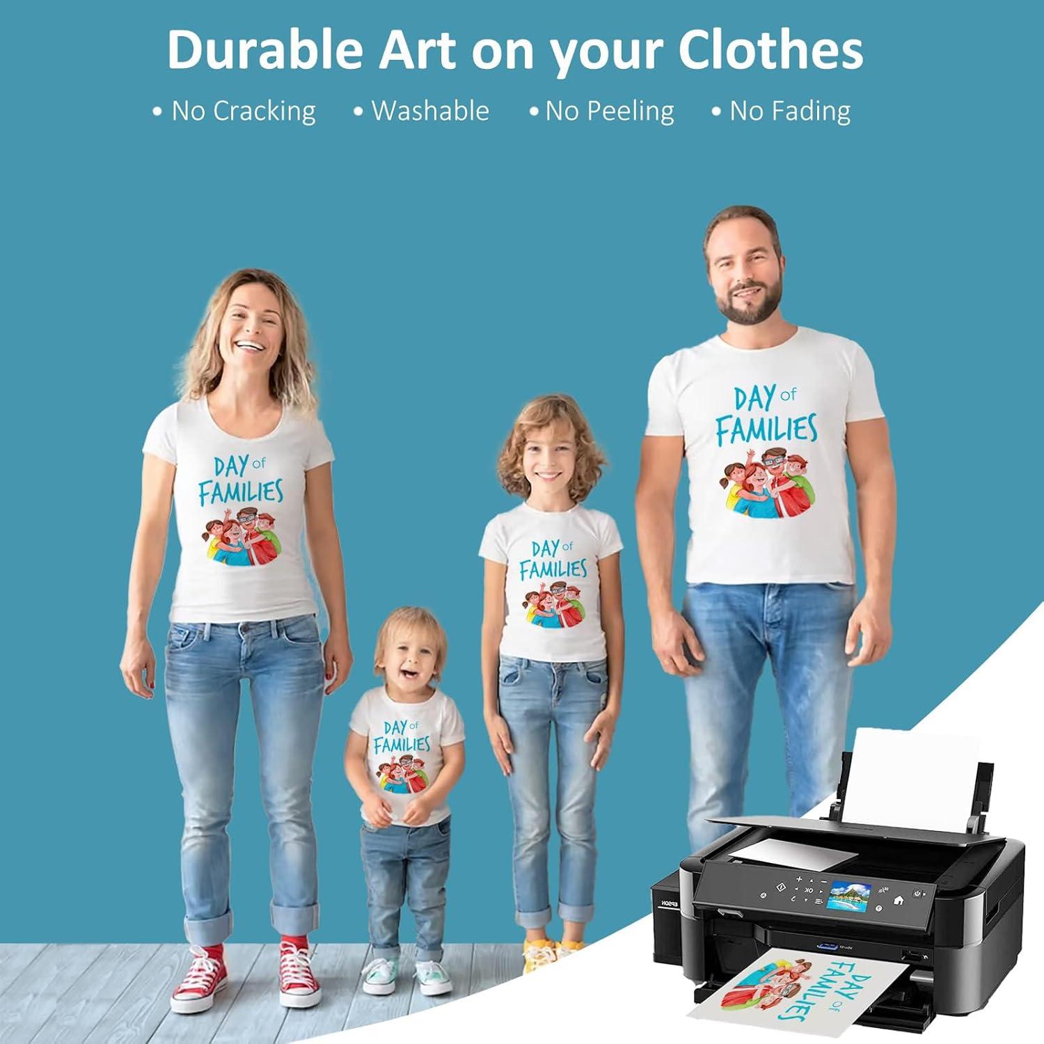 Kit de Inicio DTF GOZYE - 20 Hojas A4, Polvo 250g, Cinta 13.7m