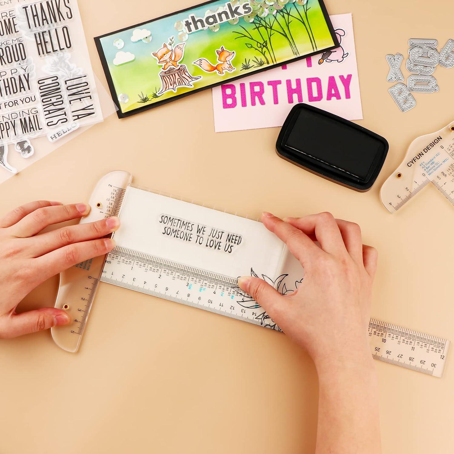 Regla T Acrílica Briartw 30 cm Doble Cara Transparente