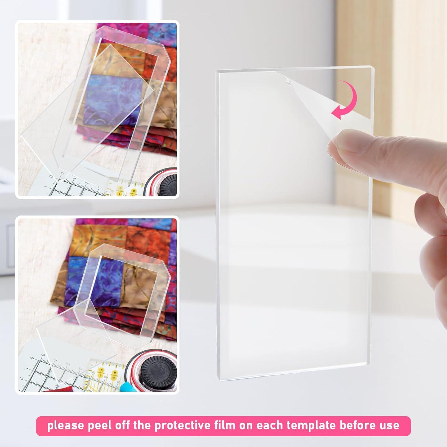 Juego de Plantillas de Acolchado KIBBEH 2 Piezas Acrílicas