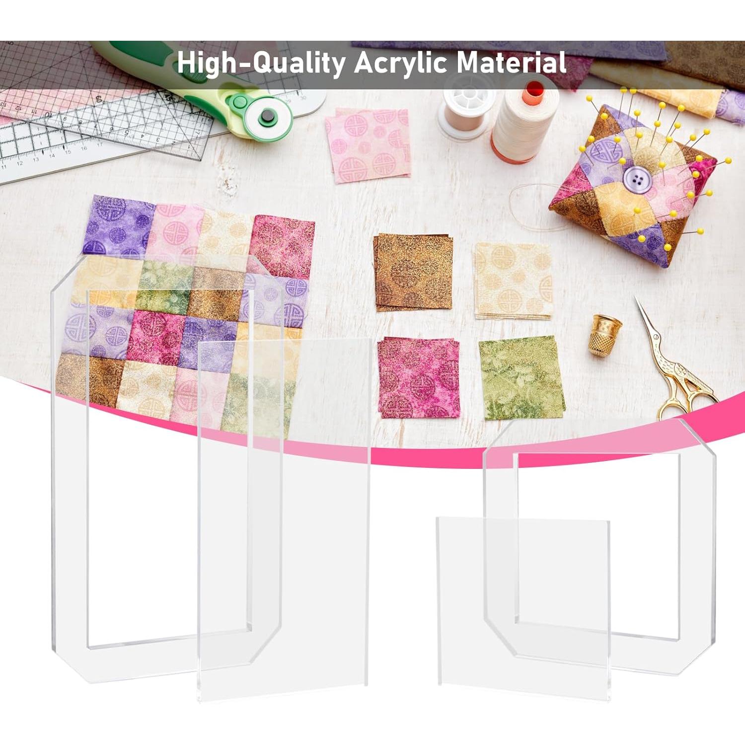 Juego de Plantillas de Acolchado KIBBEH 2 Piezas Acrílicas