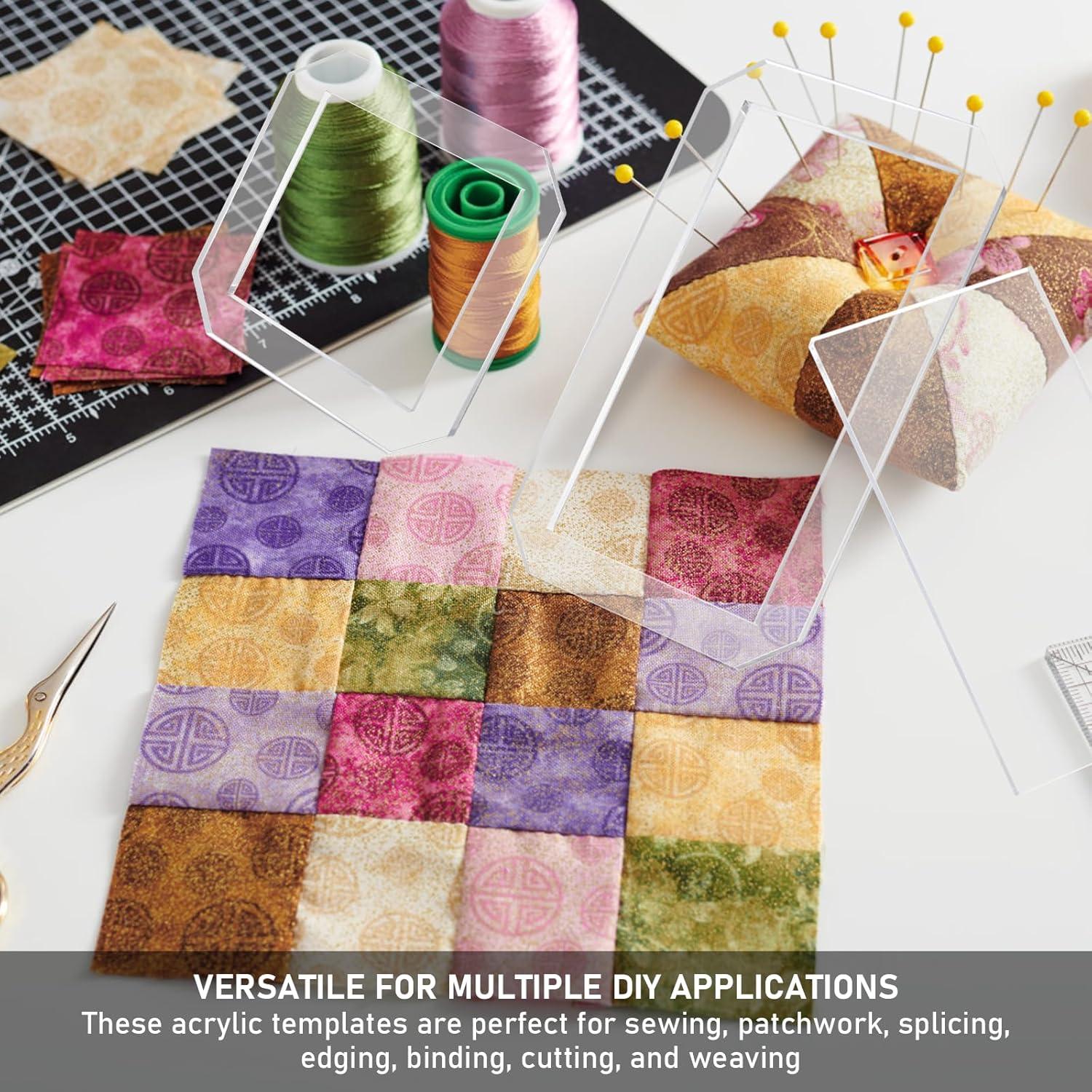 Juego de Plantillas de Acolchado KIBBEH 2 Piezas Acrílicas