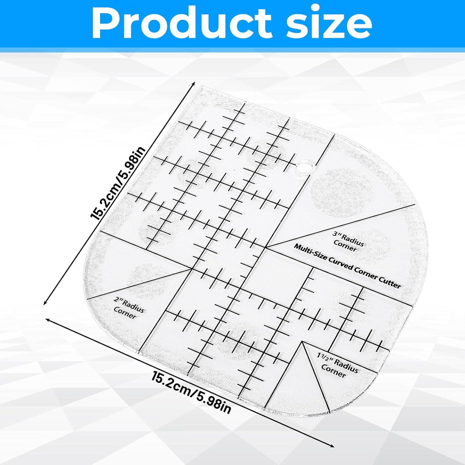 Regla de Corte Curva de Acrílico BOHUIZ 16cm para Costura