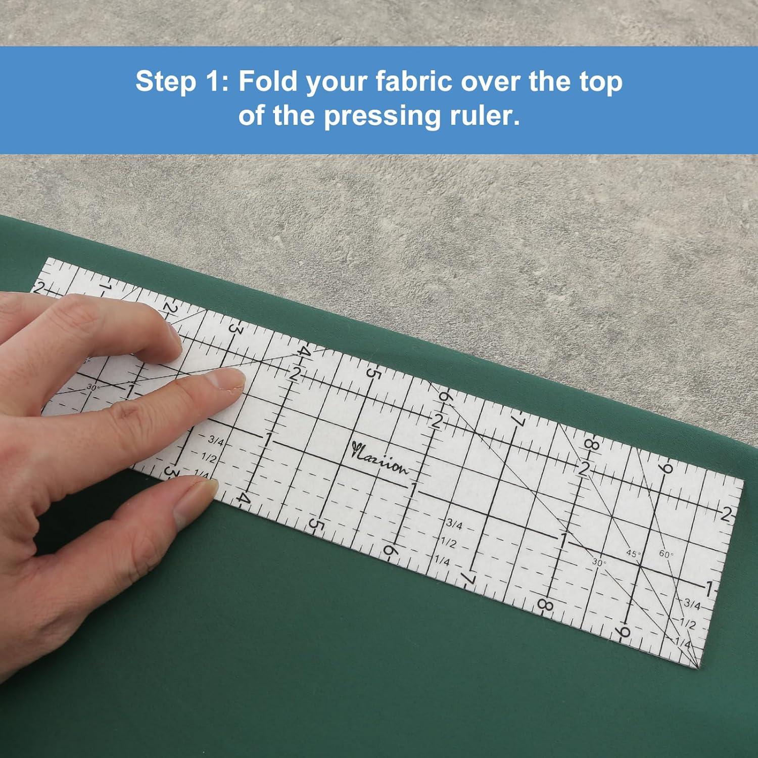 Regla de Coser YLaziion 25.4x6.35 cm Resistente al Calor 280°C