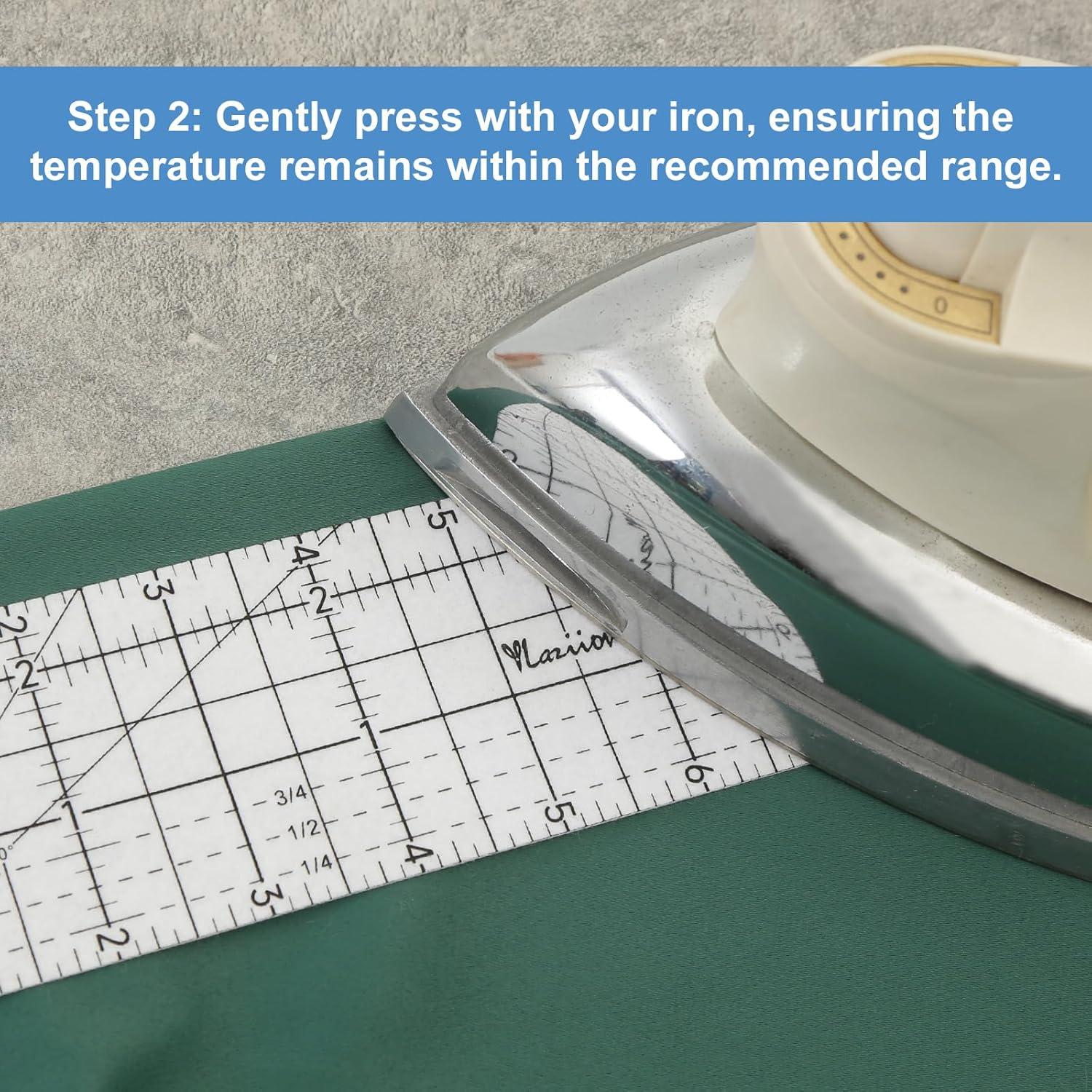 Regla de Coser YLaziion 25.4x6.35 cm Resistente al Calor 280°C