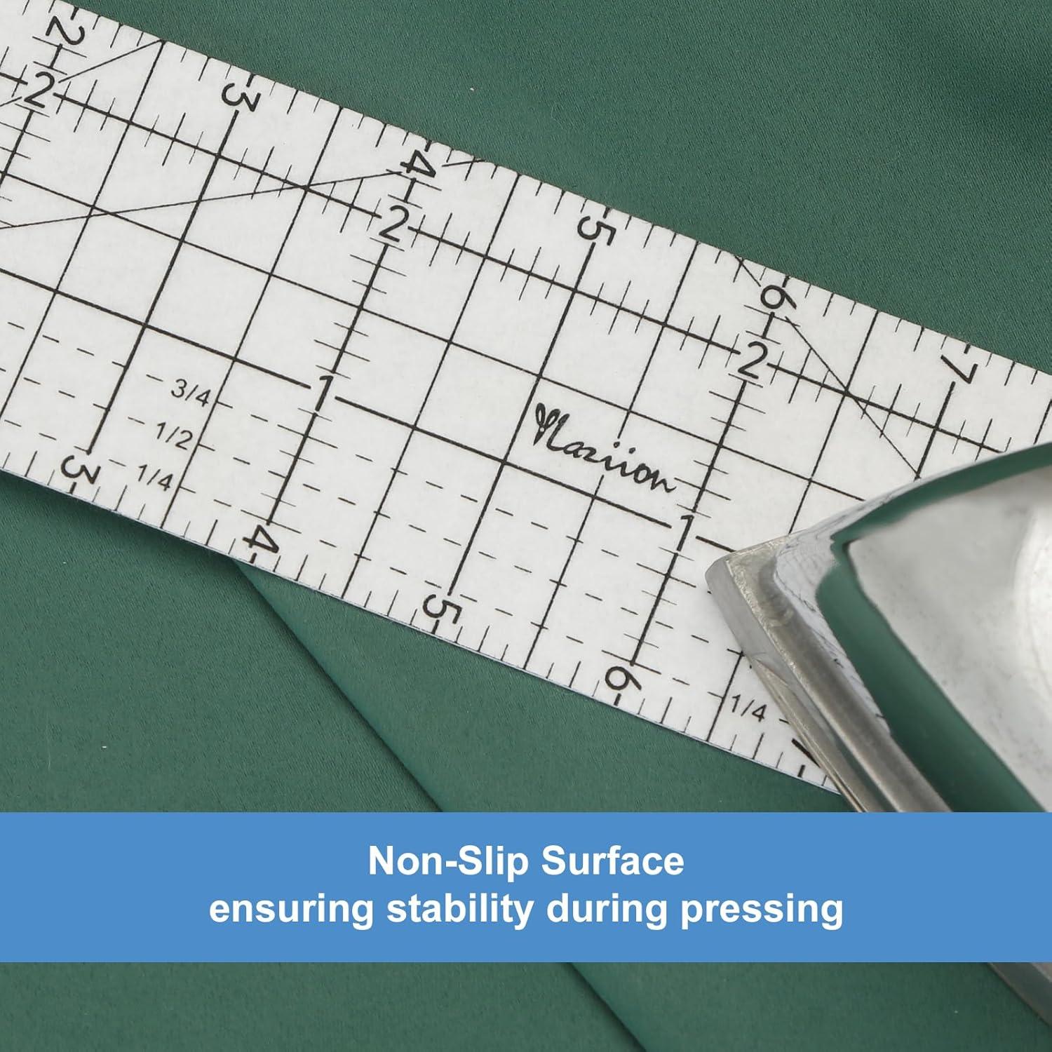 Regla de Coser YLaziion 25.4x6.35 cm Resistente al Calor 280°C