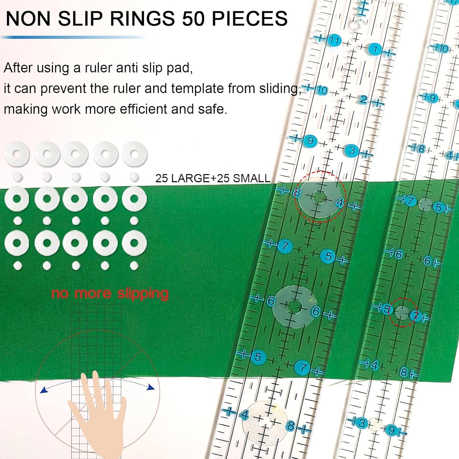 Conjunto de Reglas de Acolchado HLZC 7 Piezas Acrílico