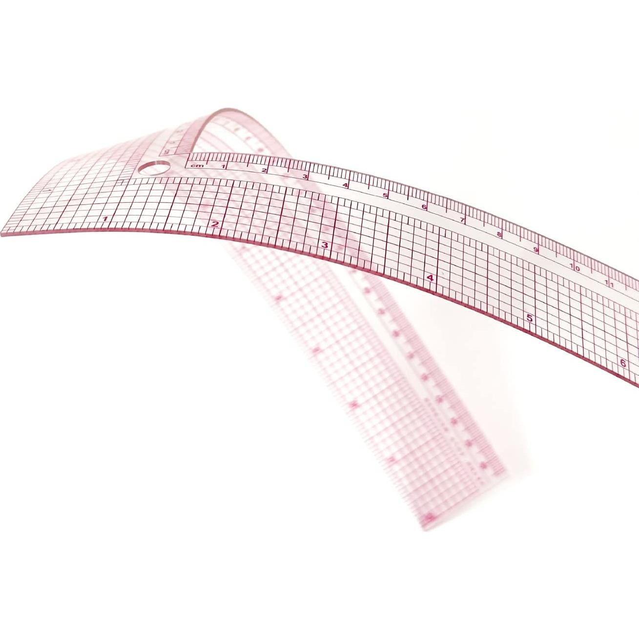 Regla L de Plástico KEARING 30 cm para Costura y Medición