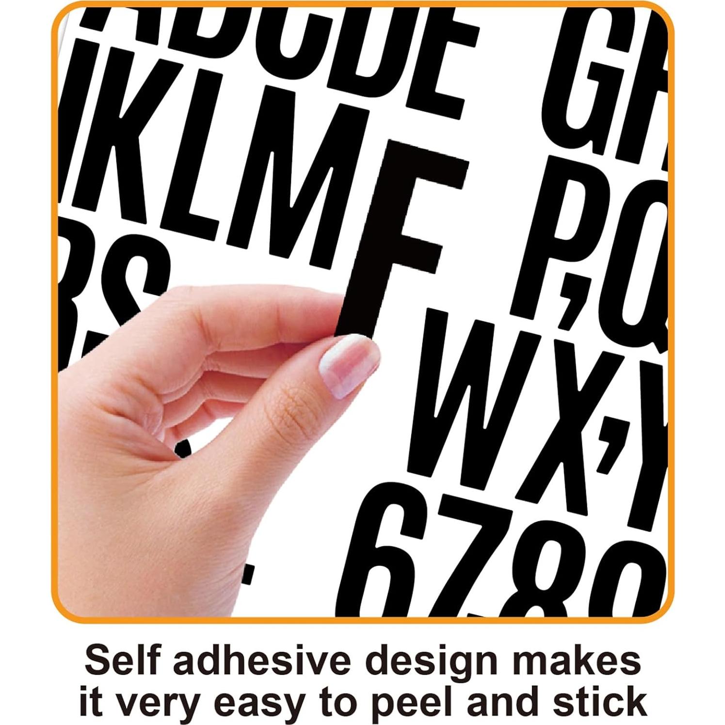 Calcomanías de Letras 1000 Pcs Wavamawa 2" Vinilo Impermeable