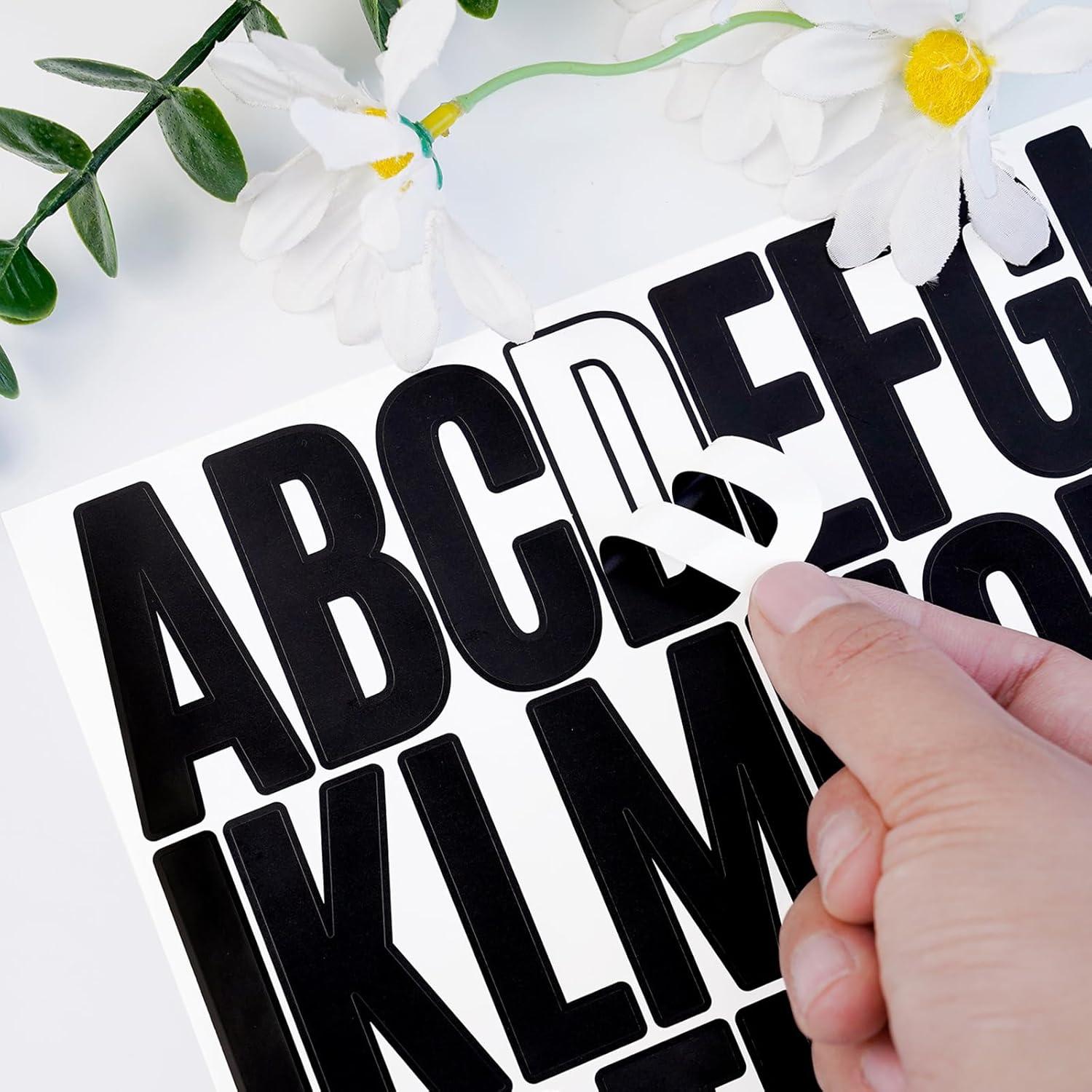 Calcomanías de Letras 1000 Pcs Wavamawa 2" Vinilo Impermeable