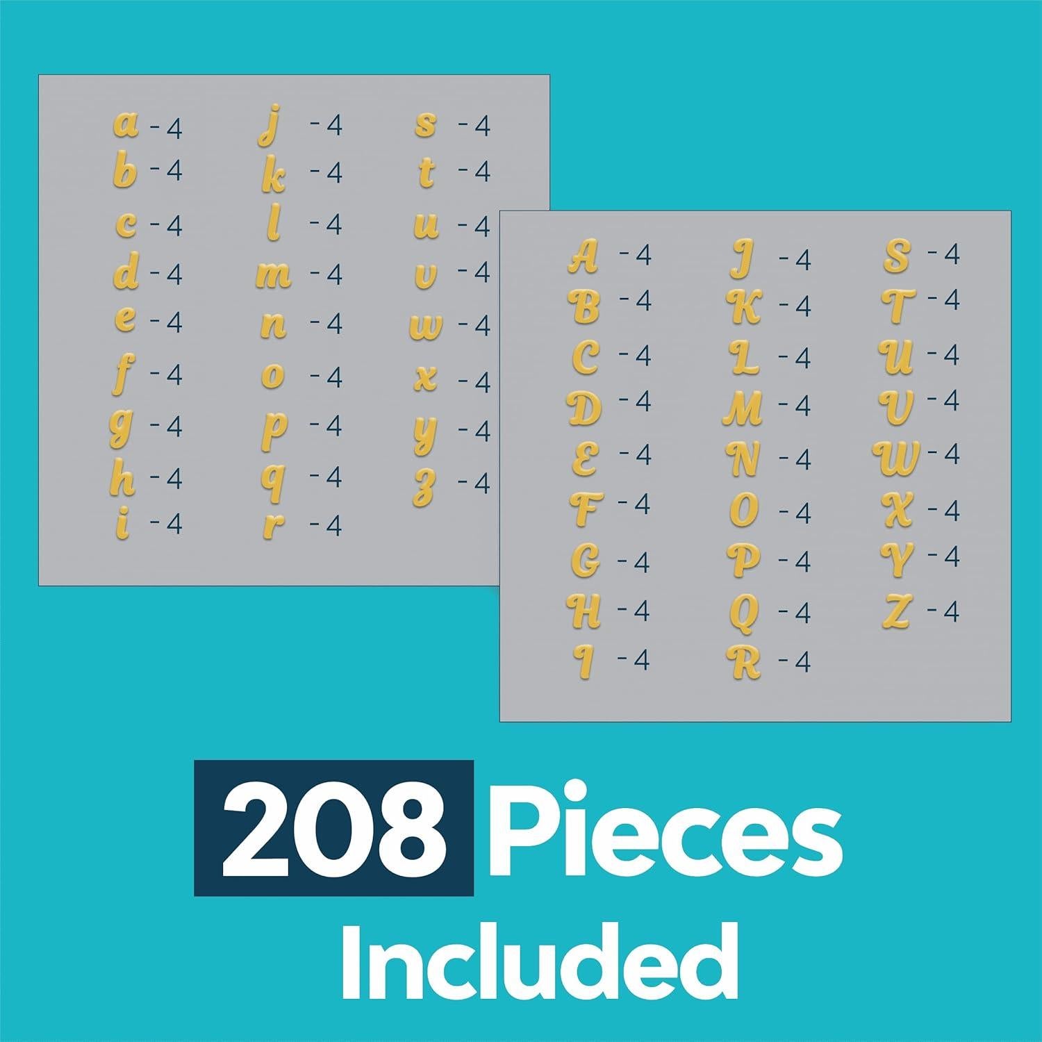 Letras de Planchar Oro Amarillo Laughing Lizards 208 Piezas