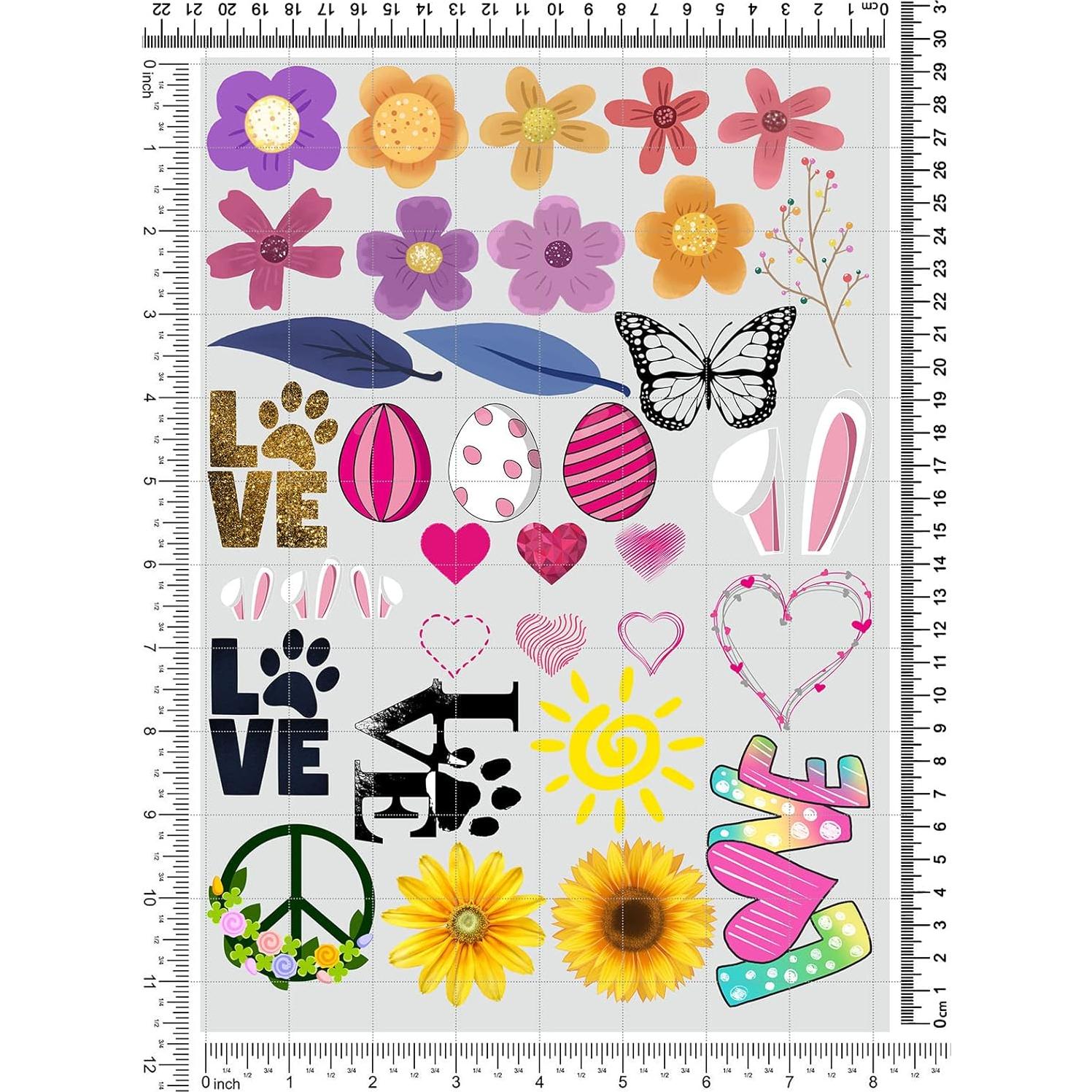 184 Piezas Letras Transferencia de Calor Yiootop DIY Colorido