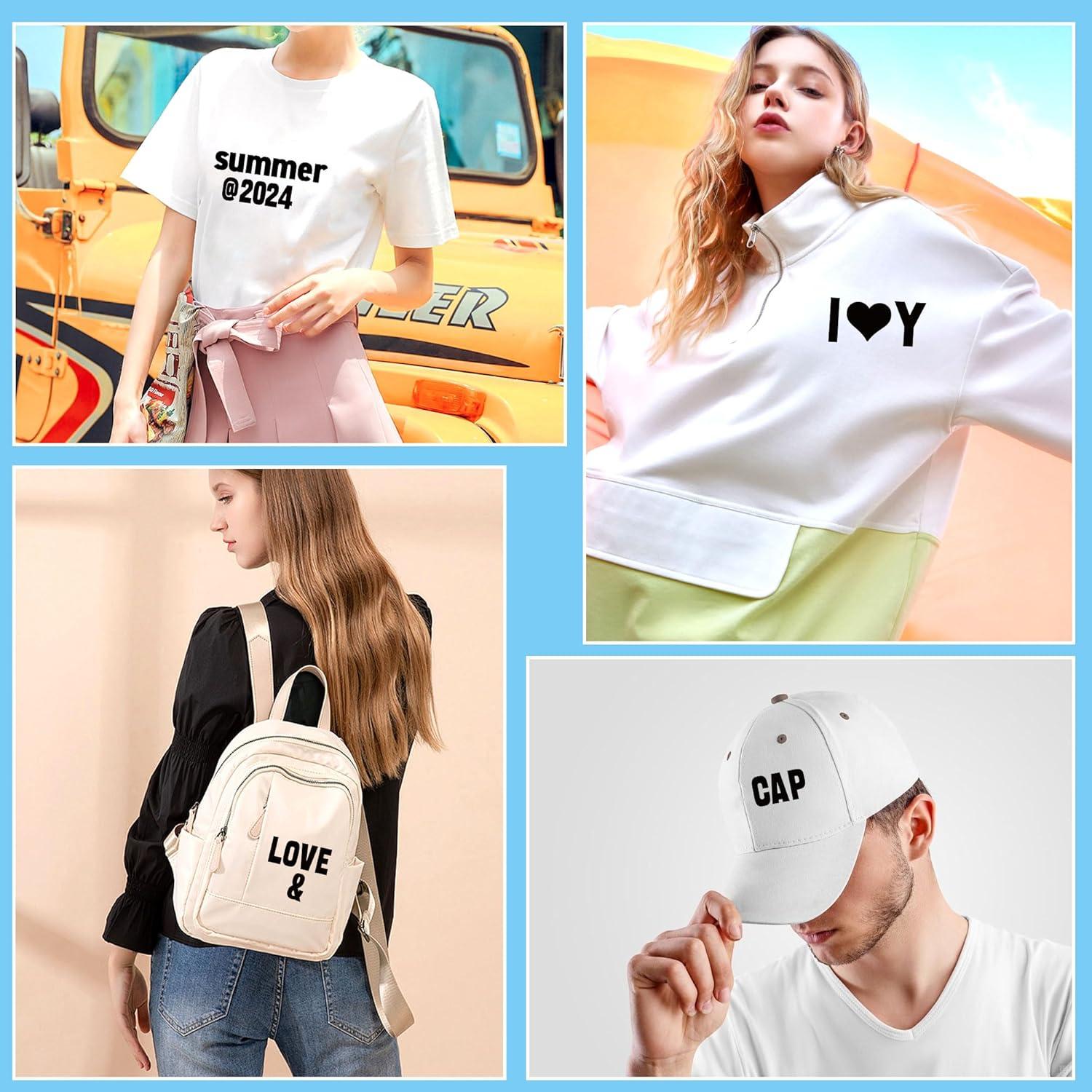 Juego de Letras Termoadhesivas Metsyth 1044 Piezas Negro