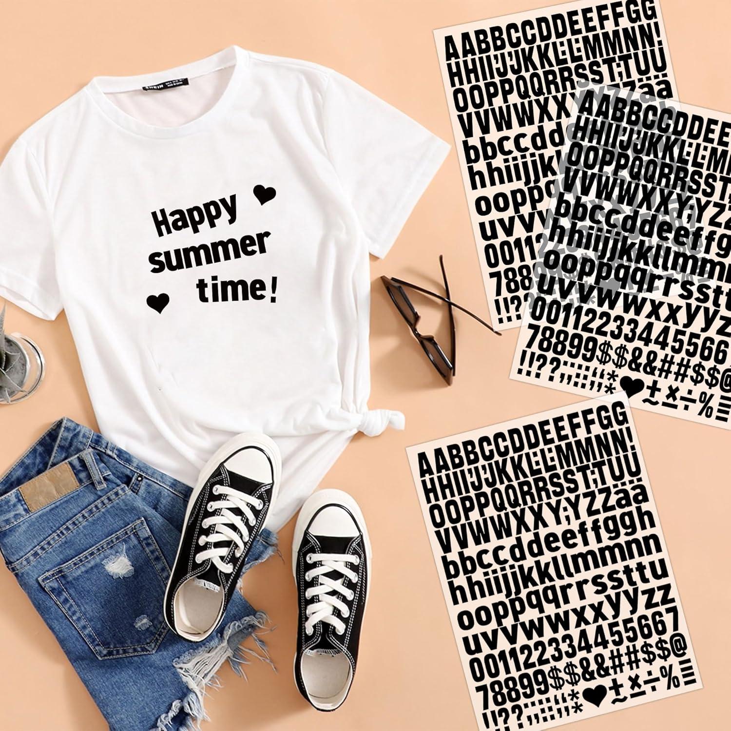 Juego de Letras Termoadhesivas Metsyth 1044 Piezas Negro