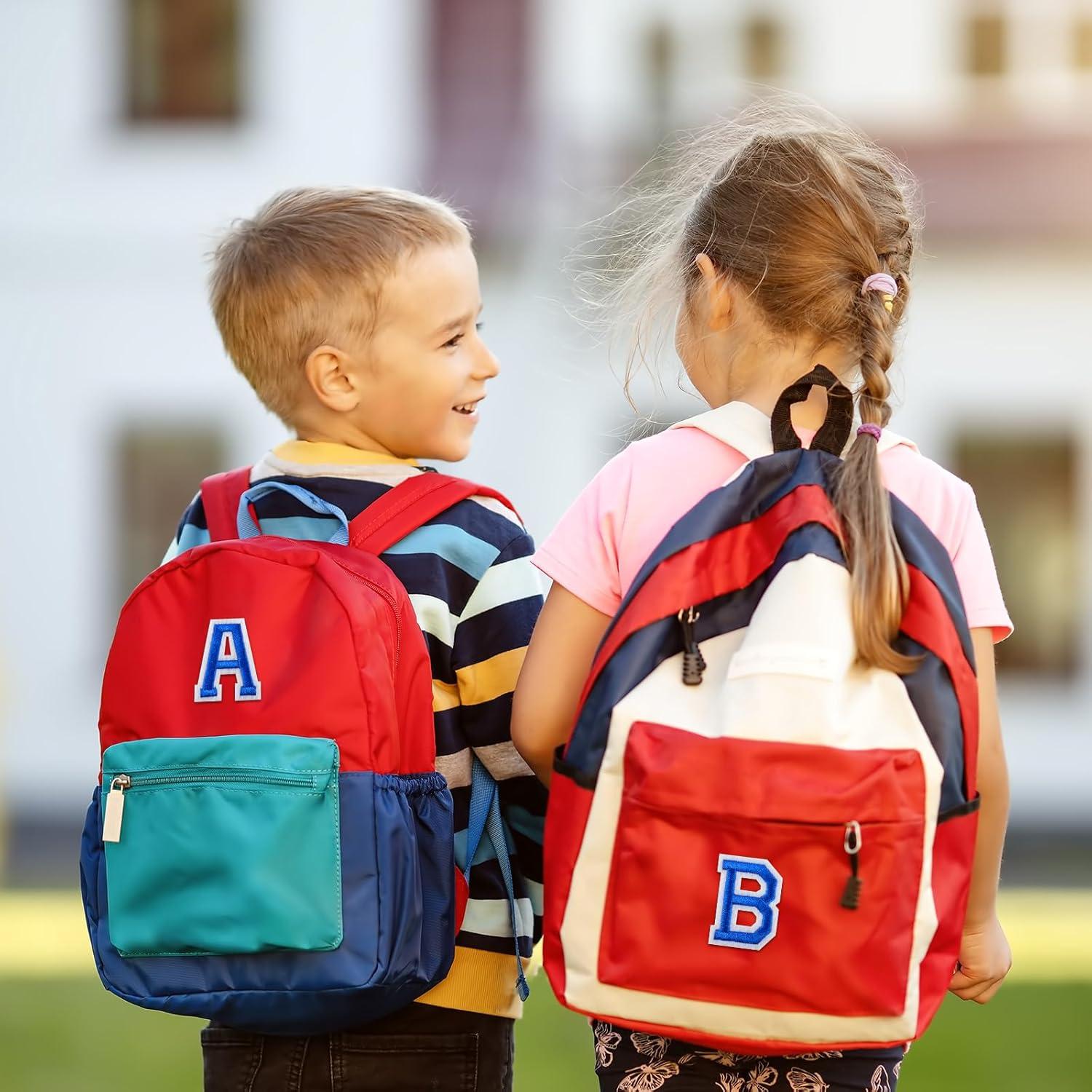 Parche de Letras Bordadas Morcheiong 78 Pcs Azul 5.08 cm