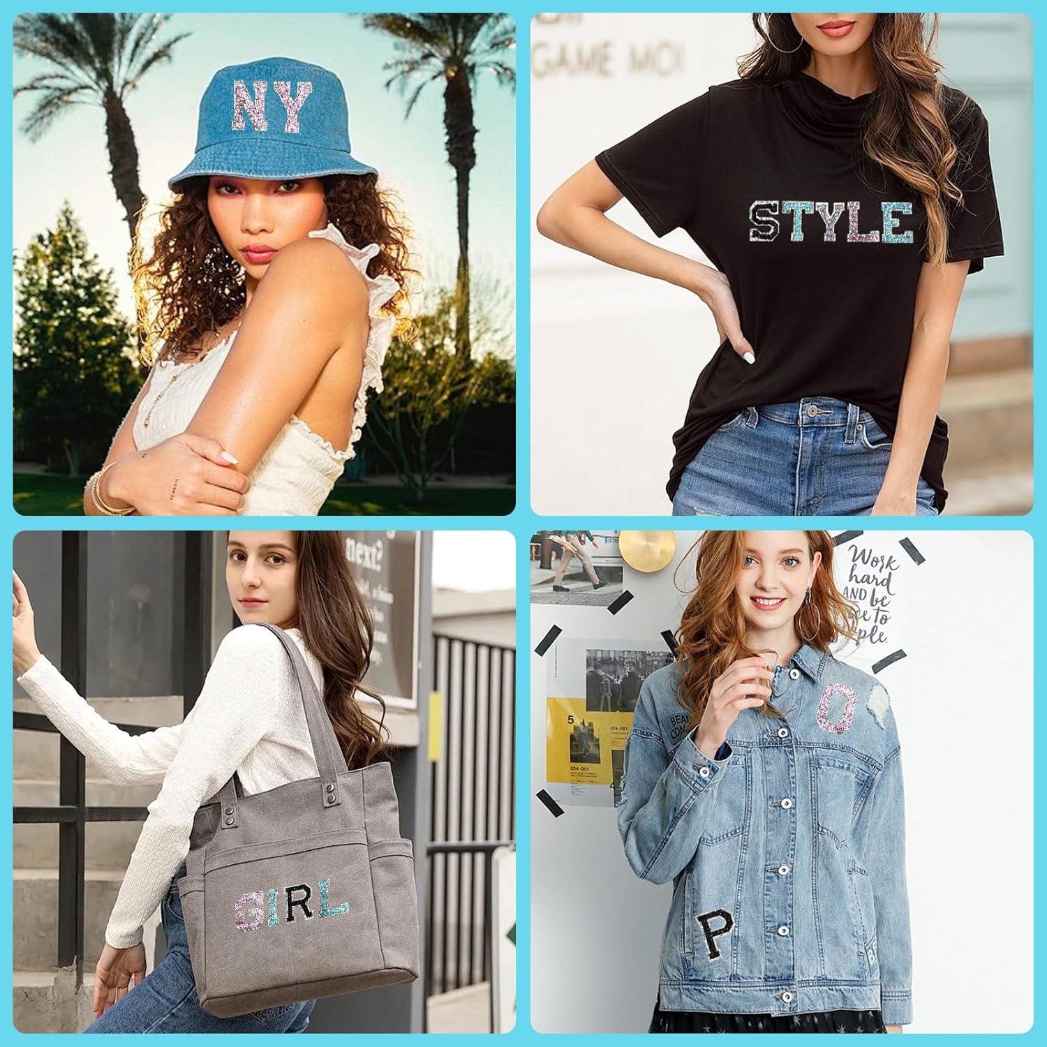 104 Piezas Letras Termoadhesivas Brillantes Willdone A-Z