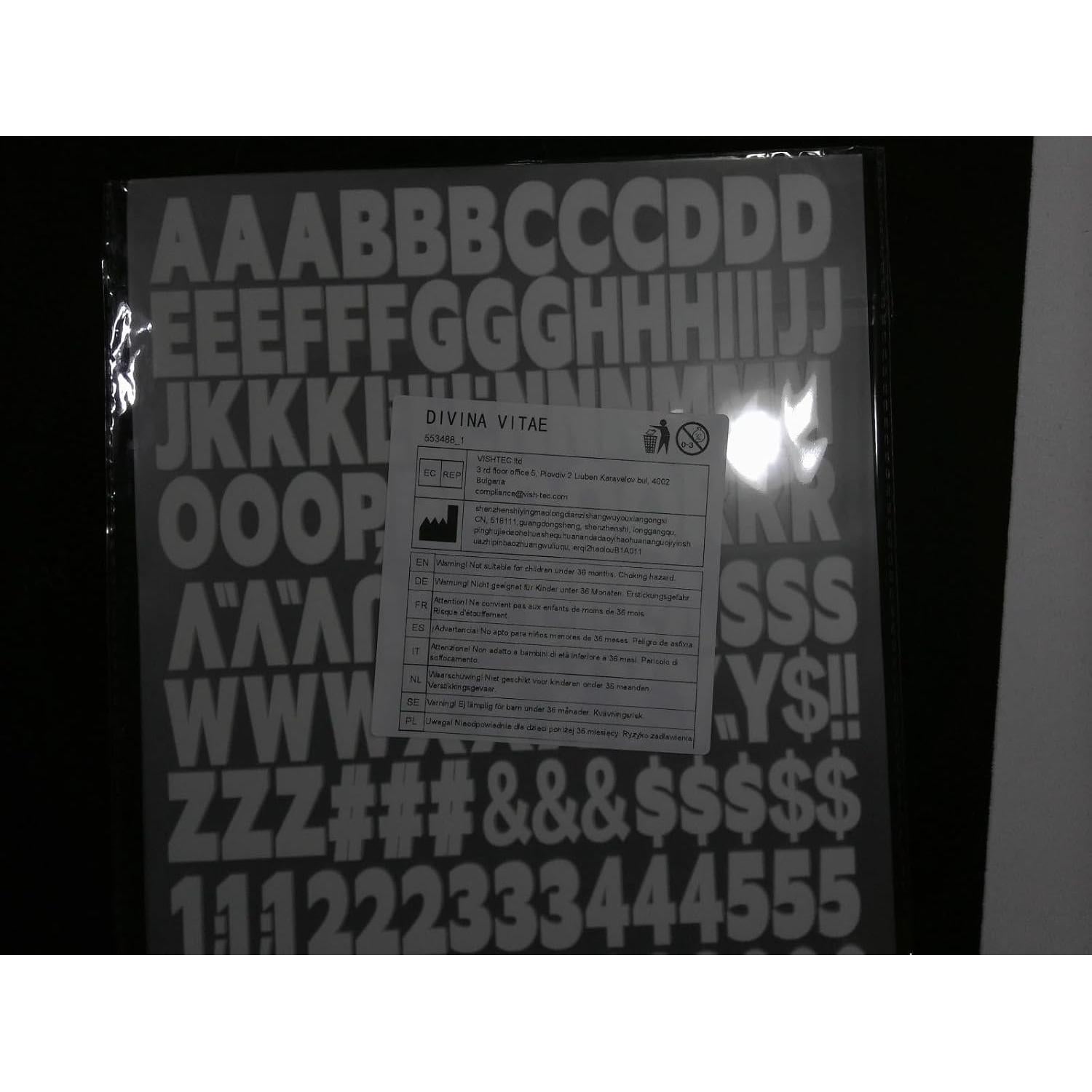 3 Hojas Letras y Números Transferencia Calor DIVINA VITAE