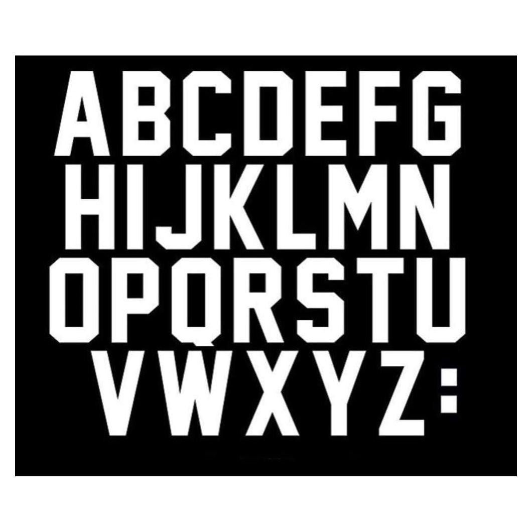 Letras de Planchar Blancas 2" FANBRILLIANT 78 Piezas