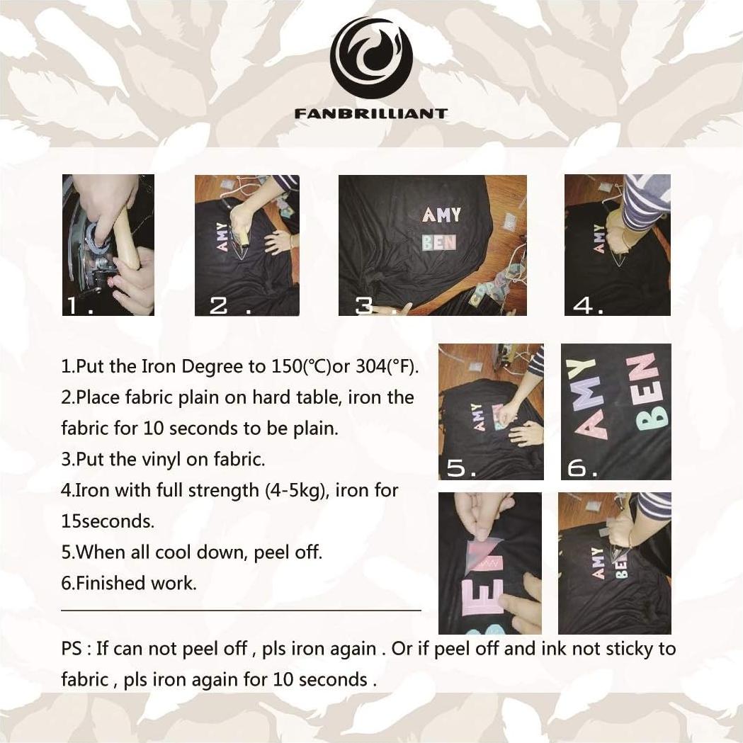 Letras de Planchar Blancas 2" FANBRILLIANT 78 Piezas