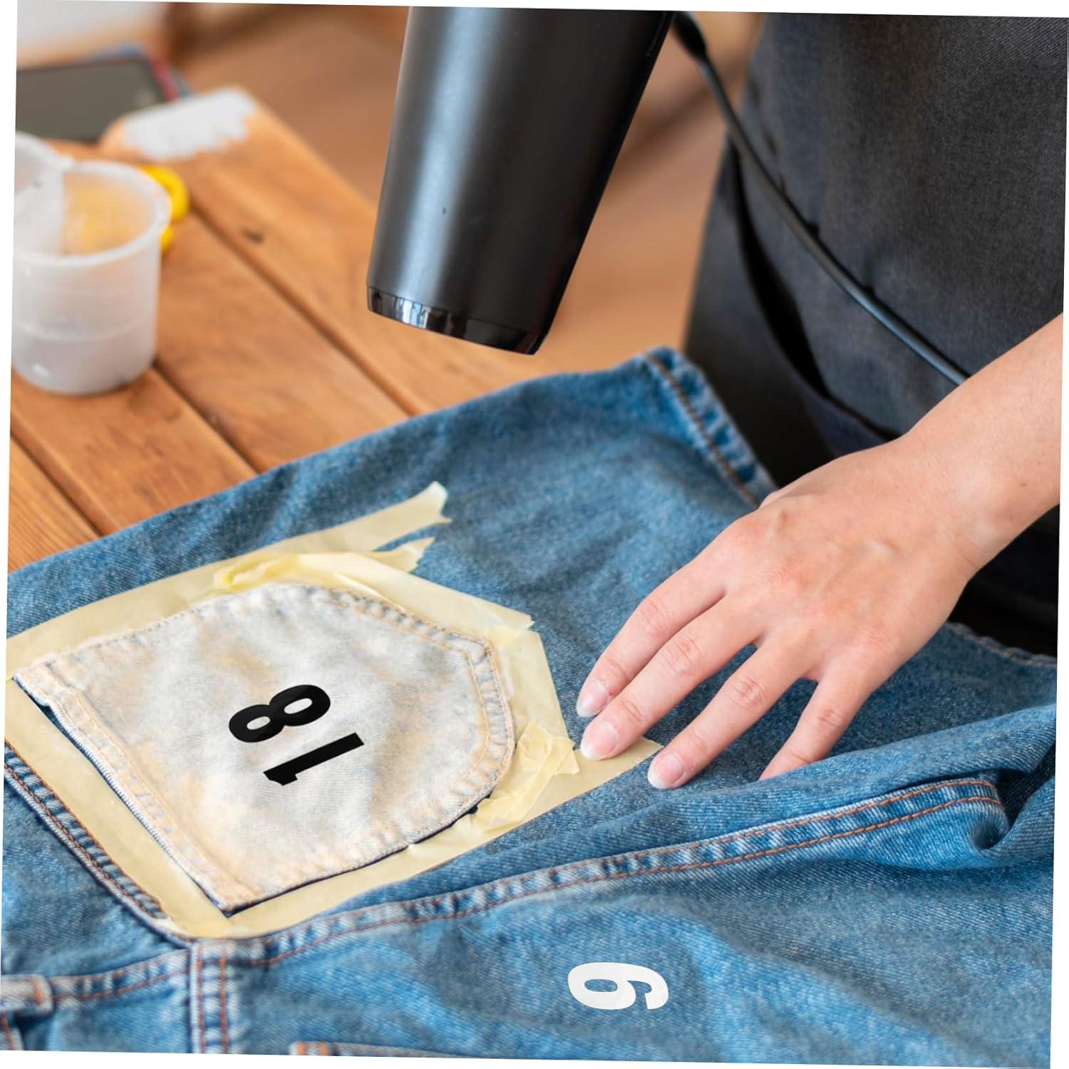 Stickers Termoadhesivos TEHAUX 12 Hojas Letras y Números 5.08 cm