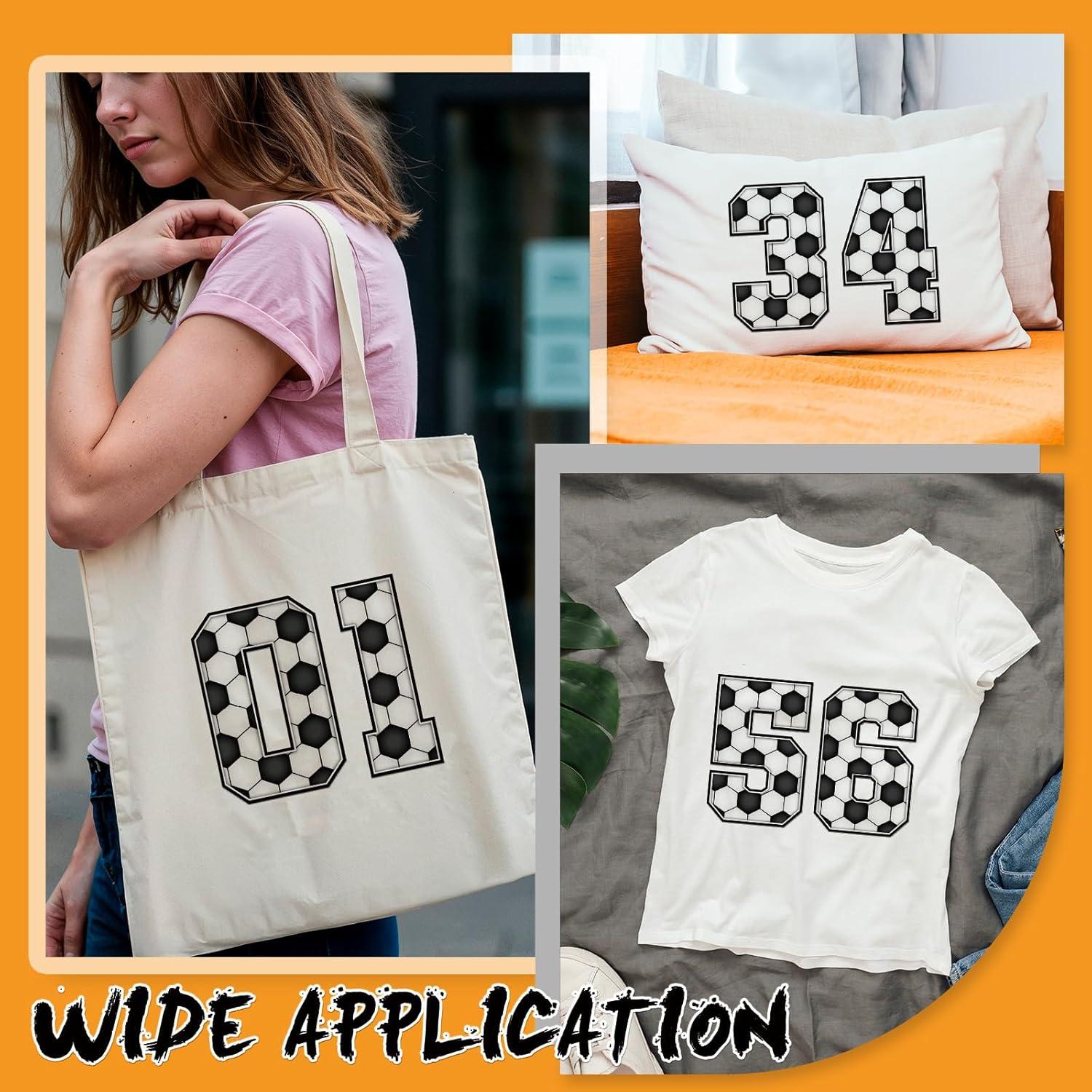 Juego de Parches de Fútbol Dazoratix - 144 Letras y Números