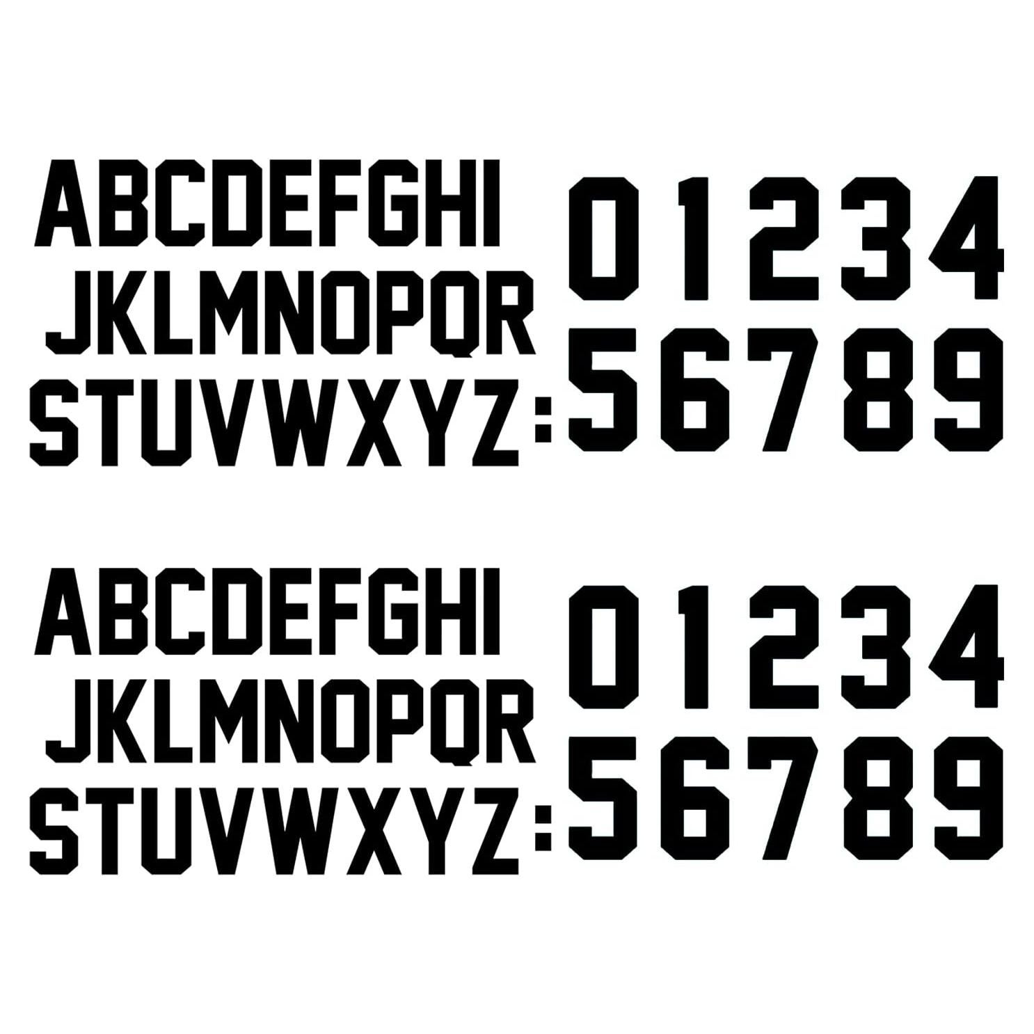 72 Piezas Letras y Números de Transferencia de Calor Fanbay