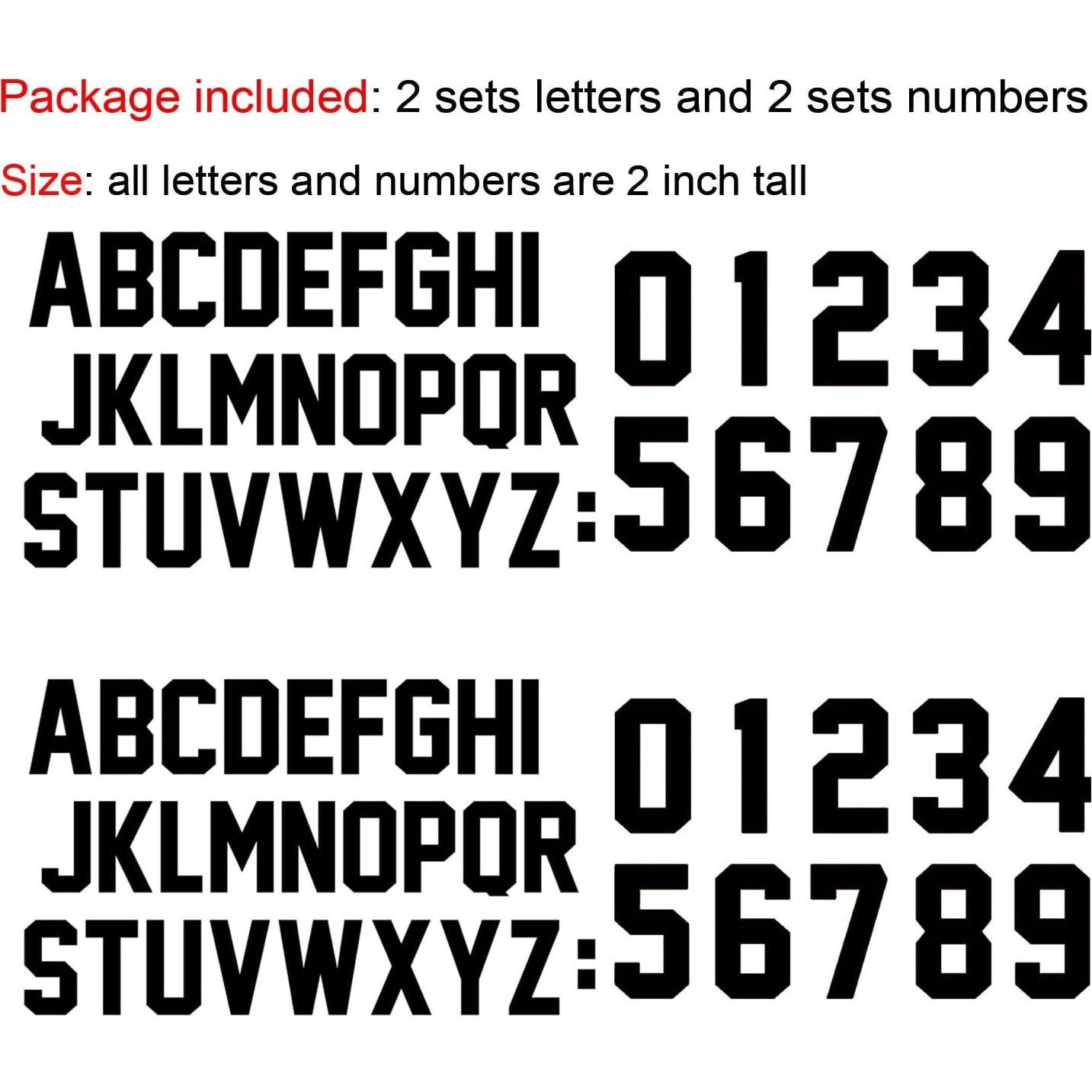 72 Piezas Letras y Números de Transferencia de Calor Fanbay