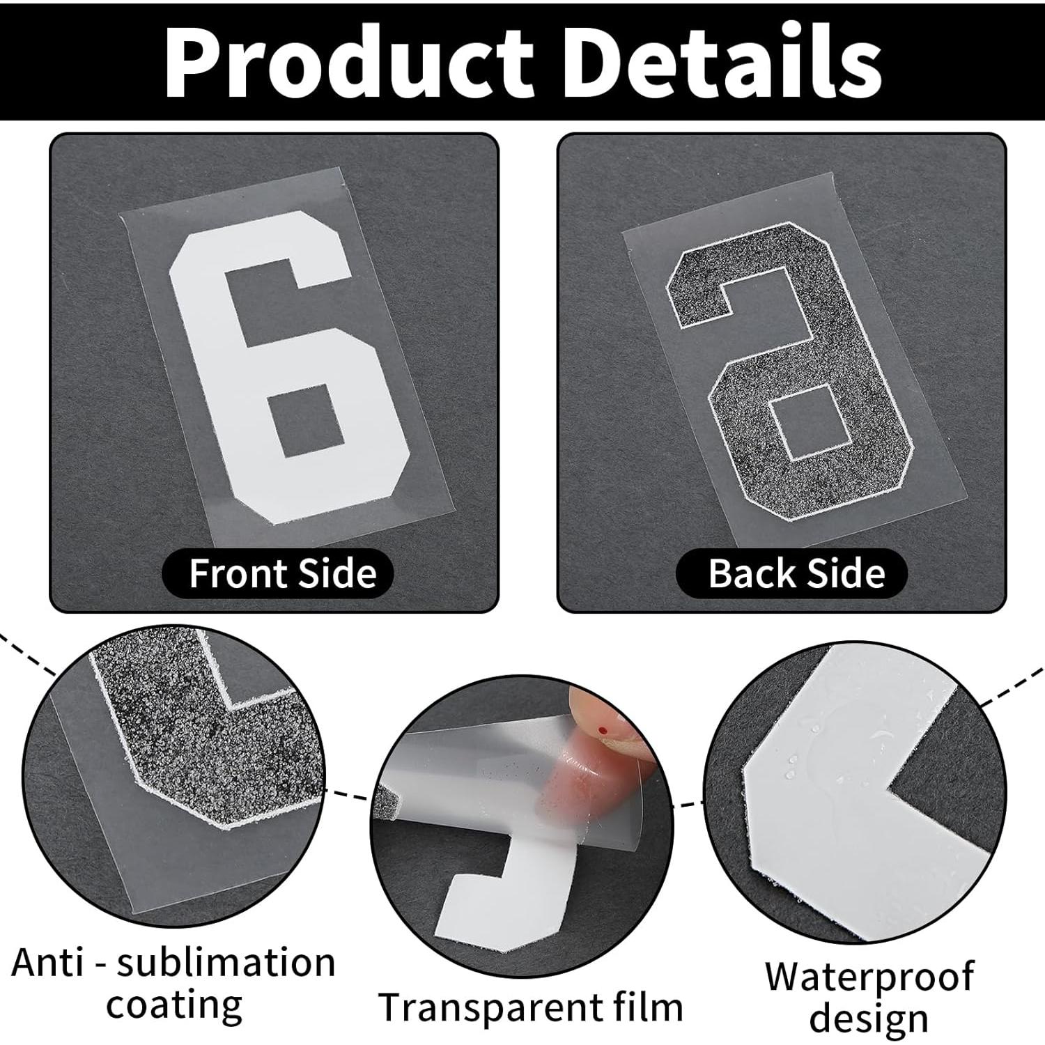 358 Piezas Letras y Números Termoadhesivos WAYASDCU