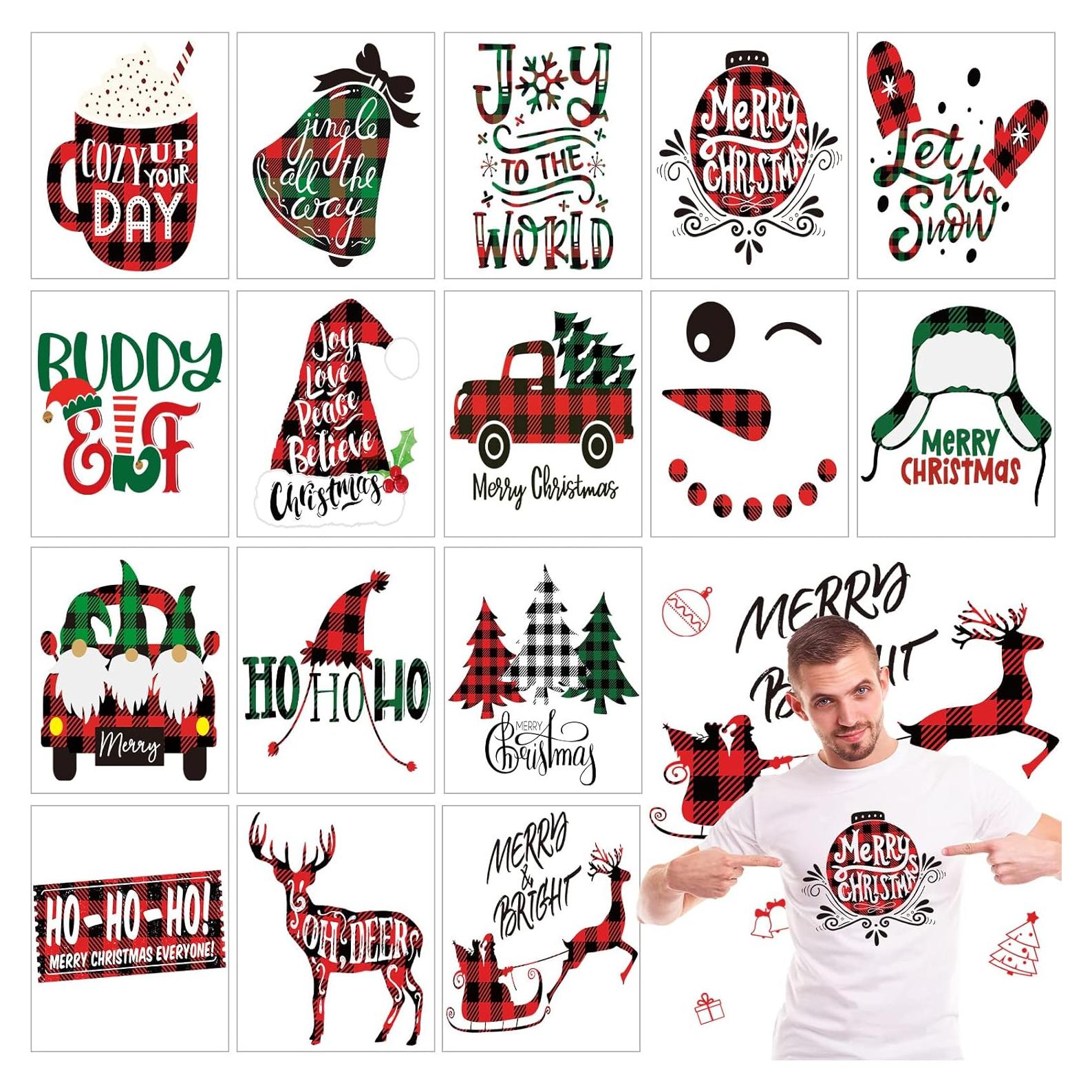 Vinilo de Transferencia Térmica Navidad Epakh 16 Piezas 29.5x22.9cm