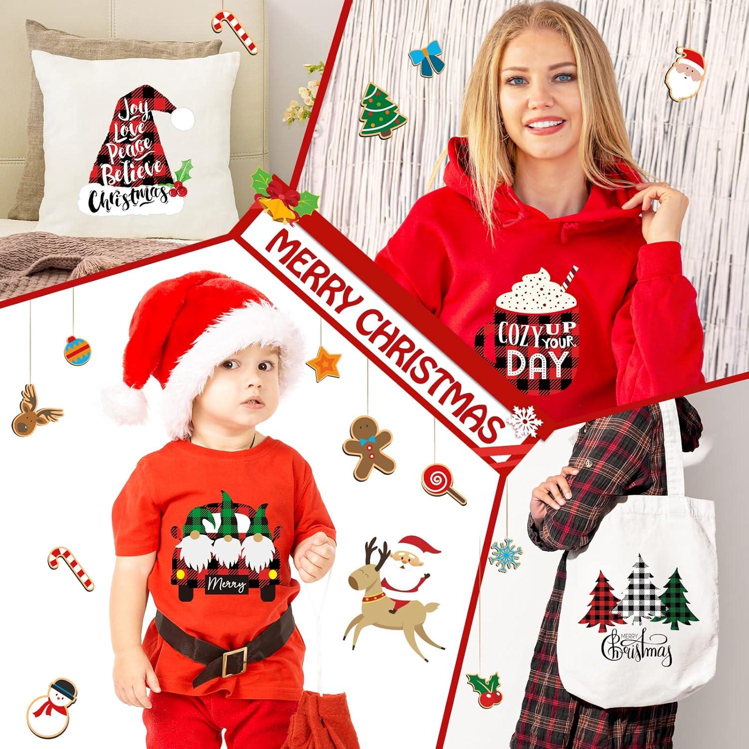 Vinilo de Transferencia Térmica Navidad Epakh 16 Piezas 29.5x22.9cm