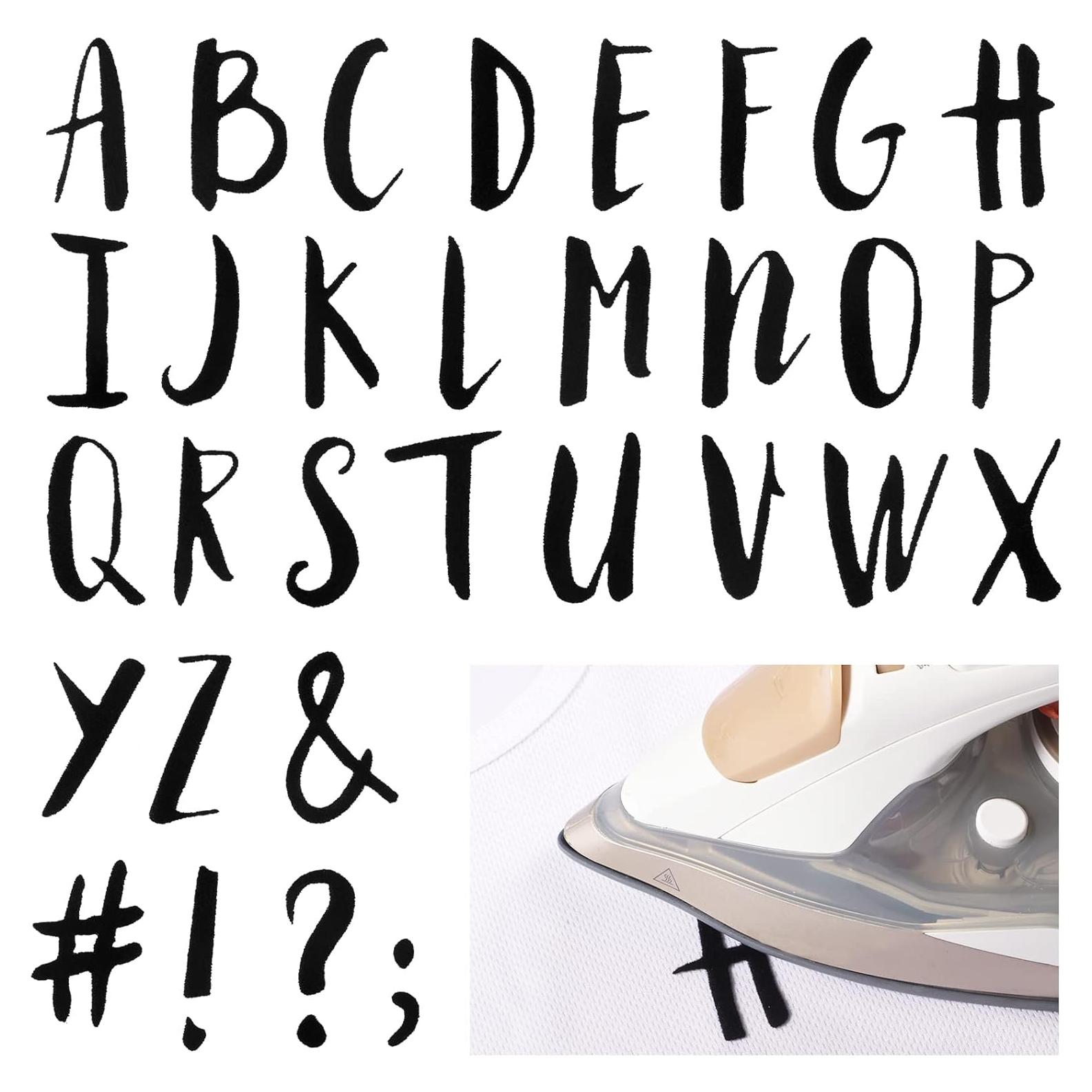 Outus Letras de Flock A-Z 5.08 cm 279 Piezas para Transferencia