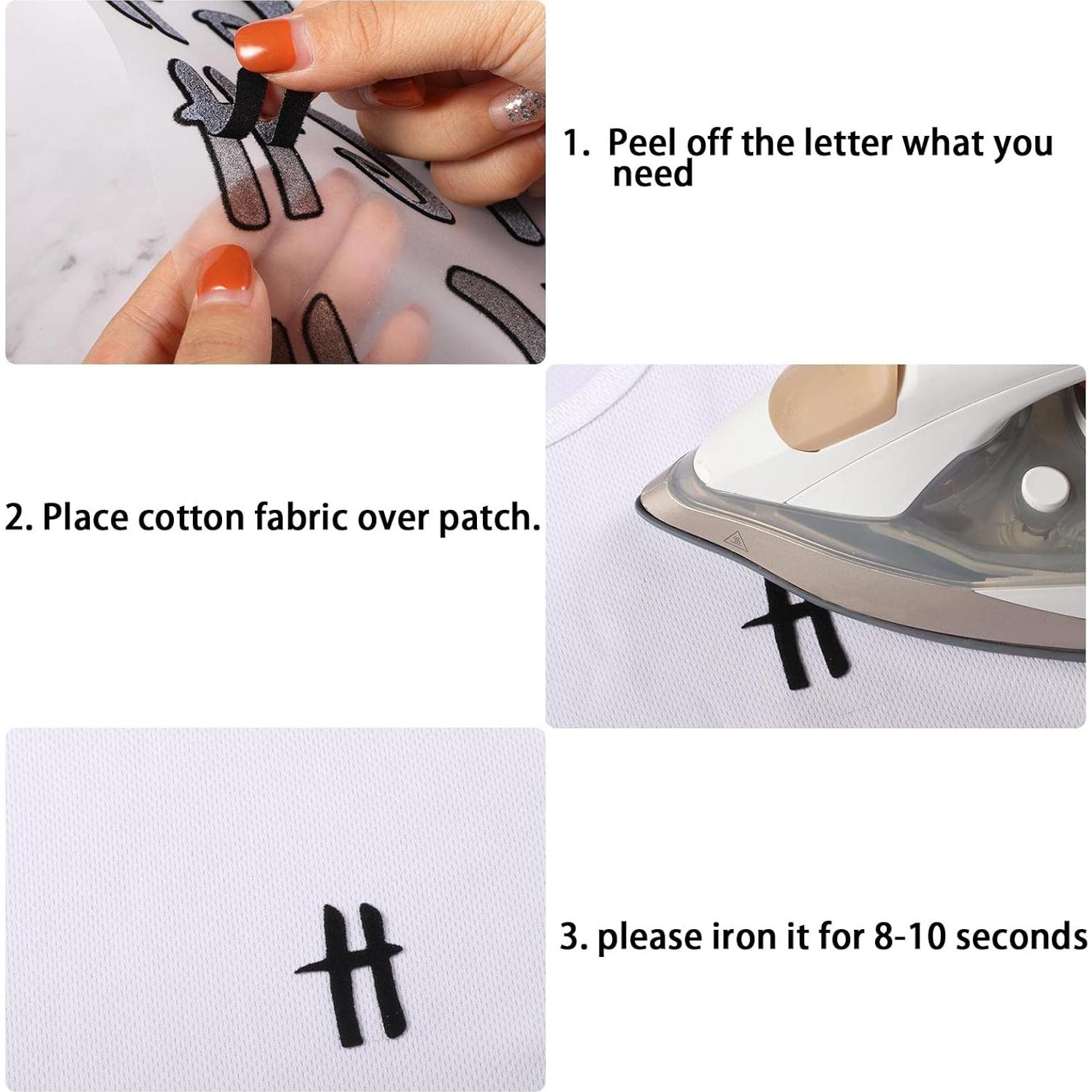 Outus Letras de Flock A-Z 5.08 cm 279 Piezas para Transferencia