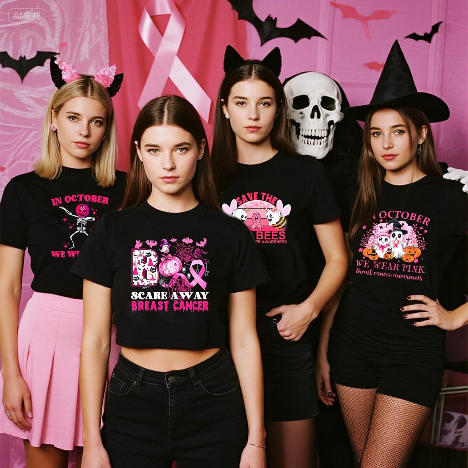 Calcomanías de Transferencia de Calor ANTING - 12 Piezas Rosa Halloween